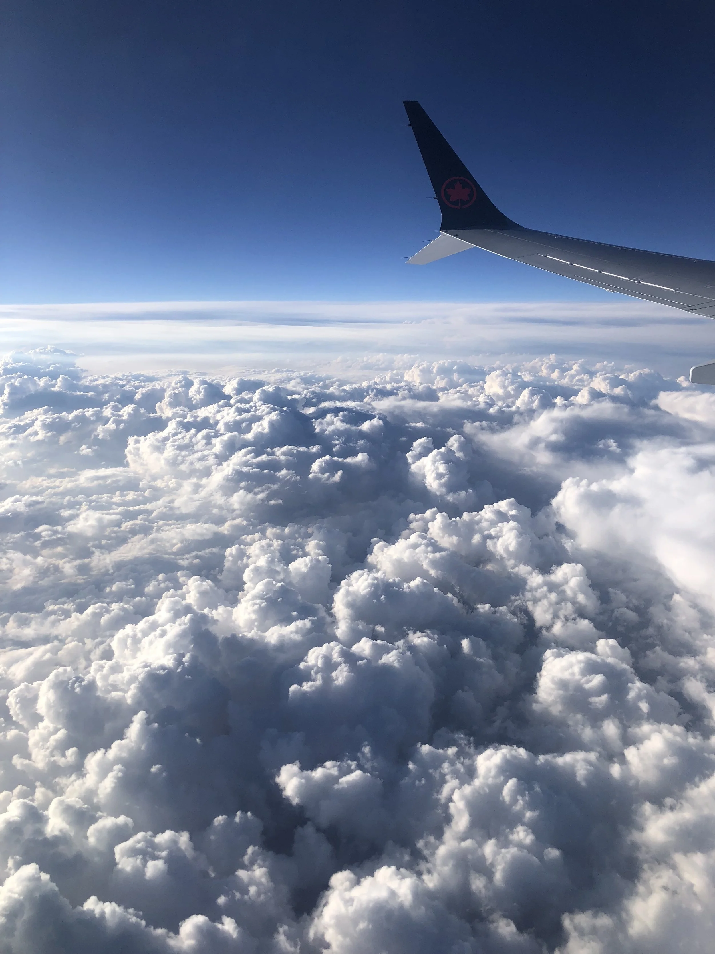Air Canada Flight Clouds