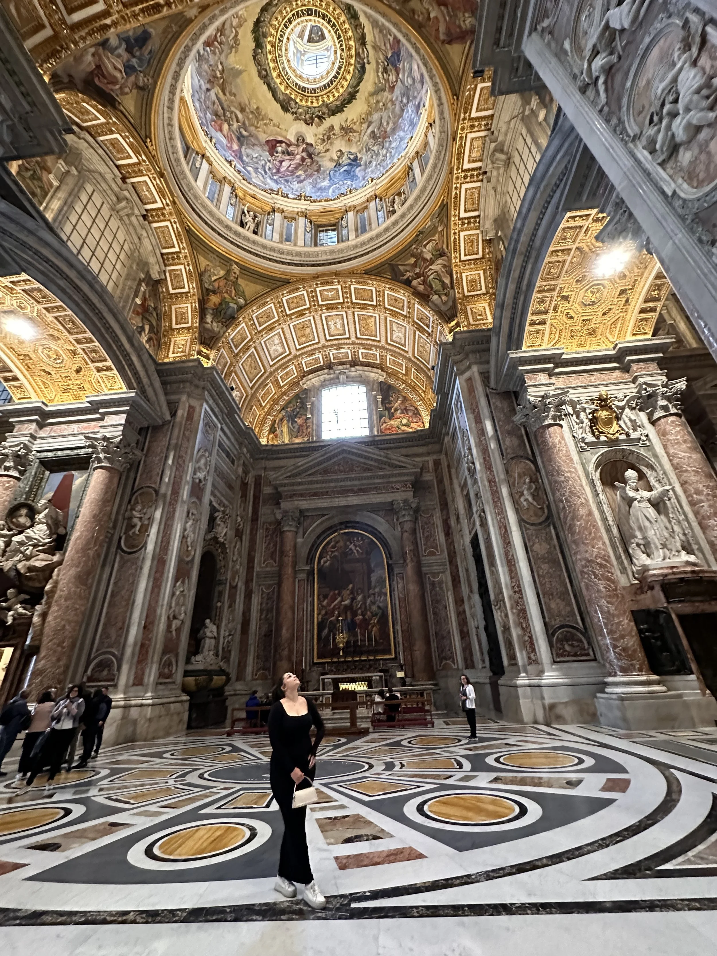 Shauny in St Peter's Basilica, Vatican
