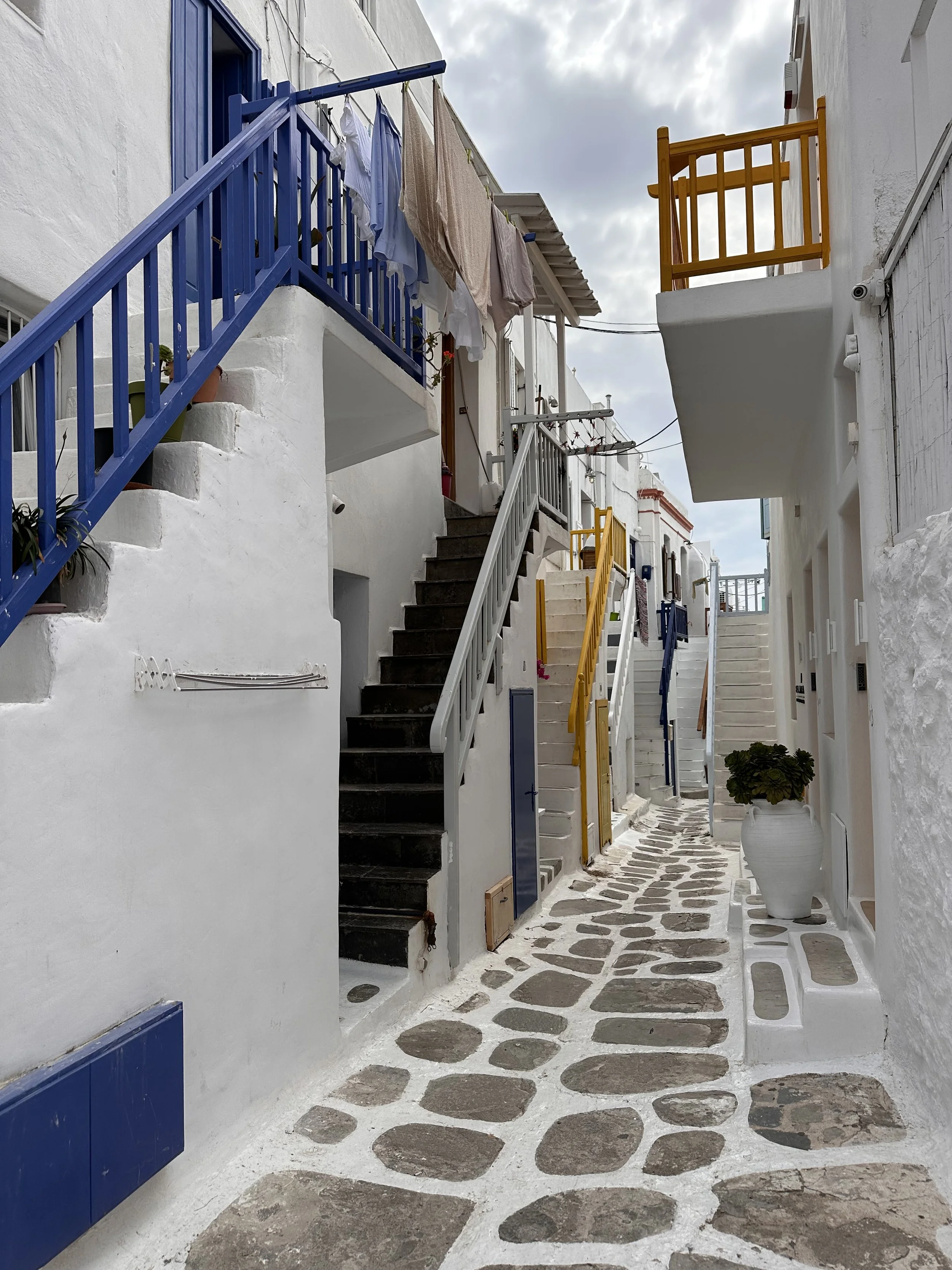White Streets of Mykonos Town