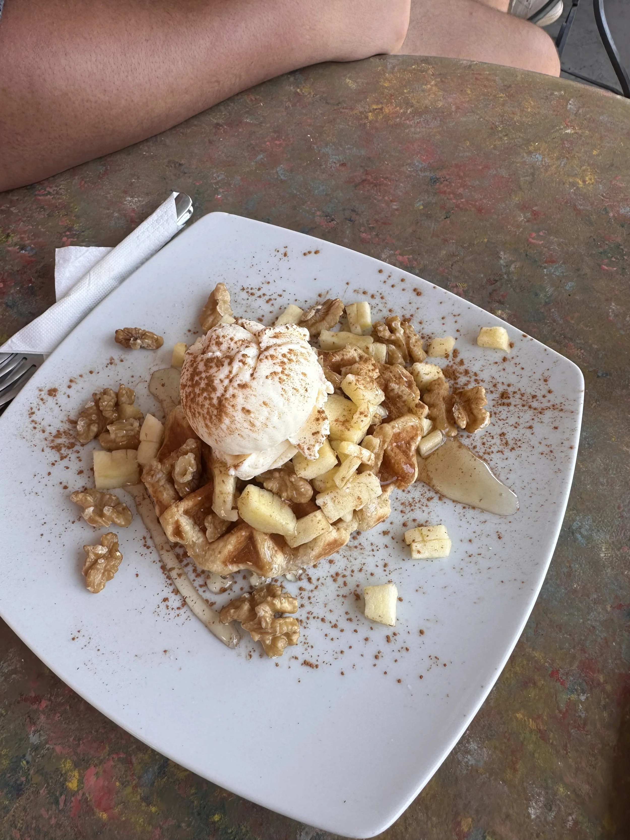 Apple Cinnamon Crepe from Vitrin Cafe Creperie, Oia