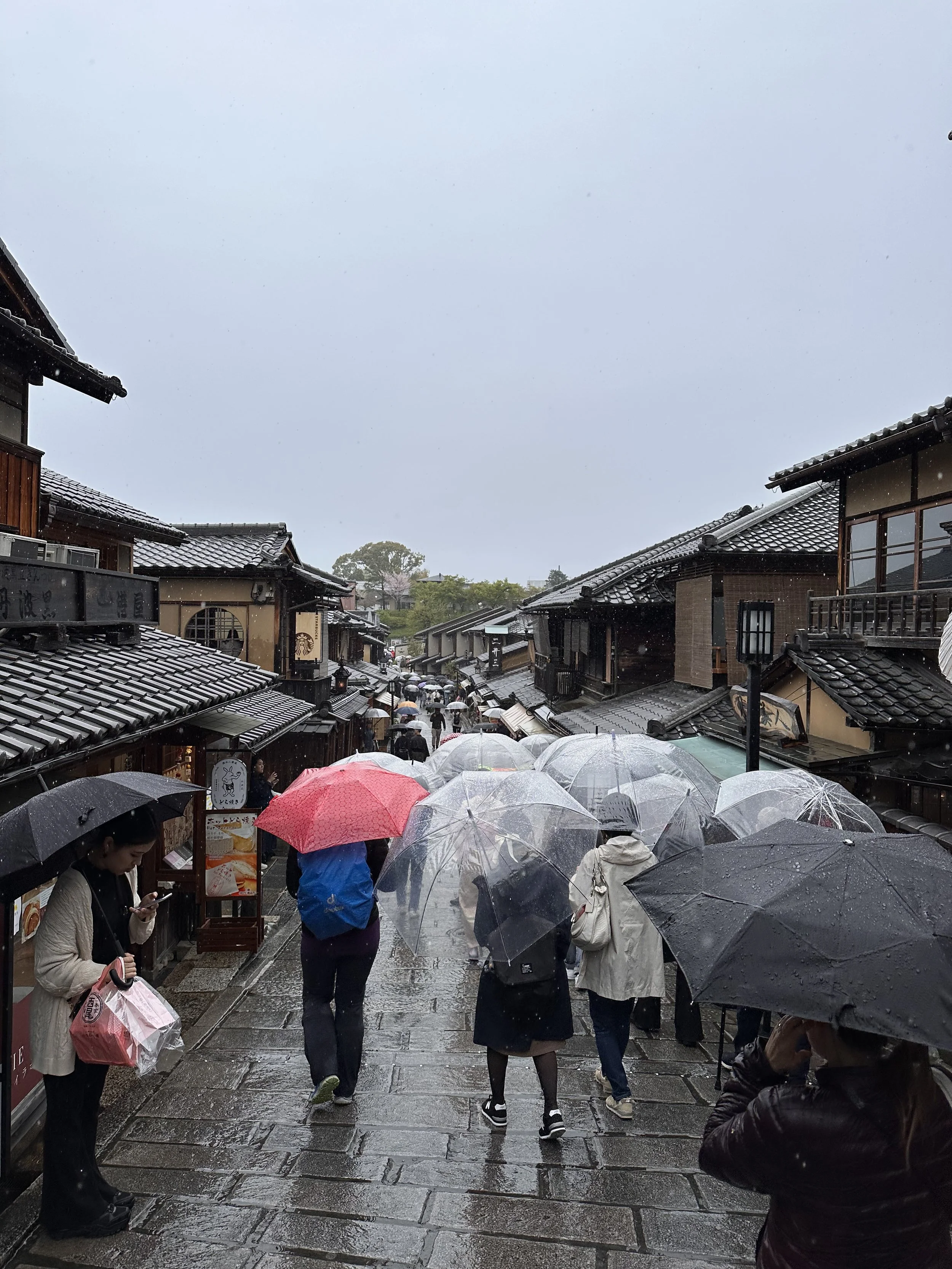 Gion District on Rainy Day