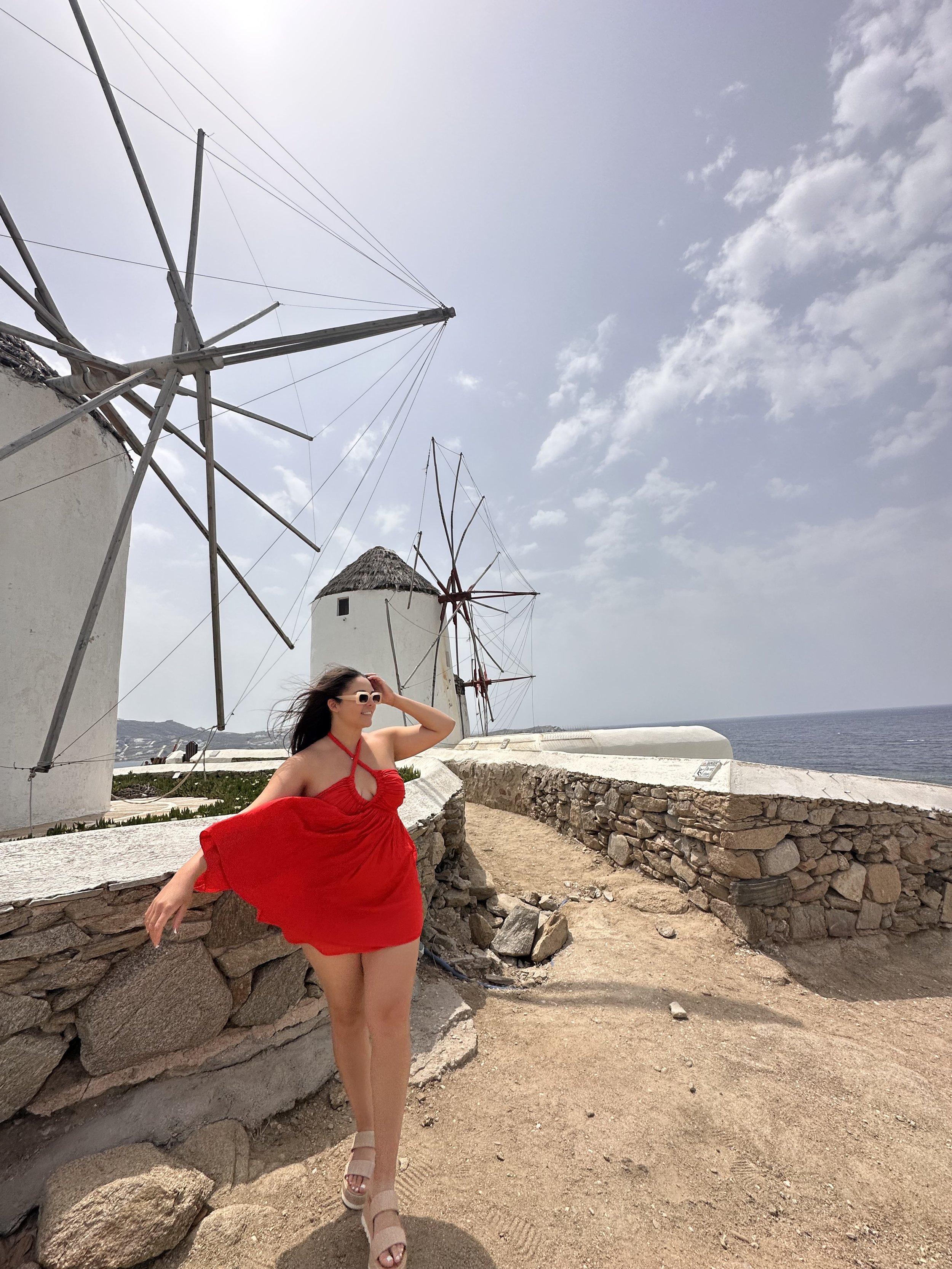 Shauny at Mykonos Windmills