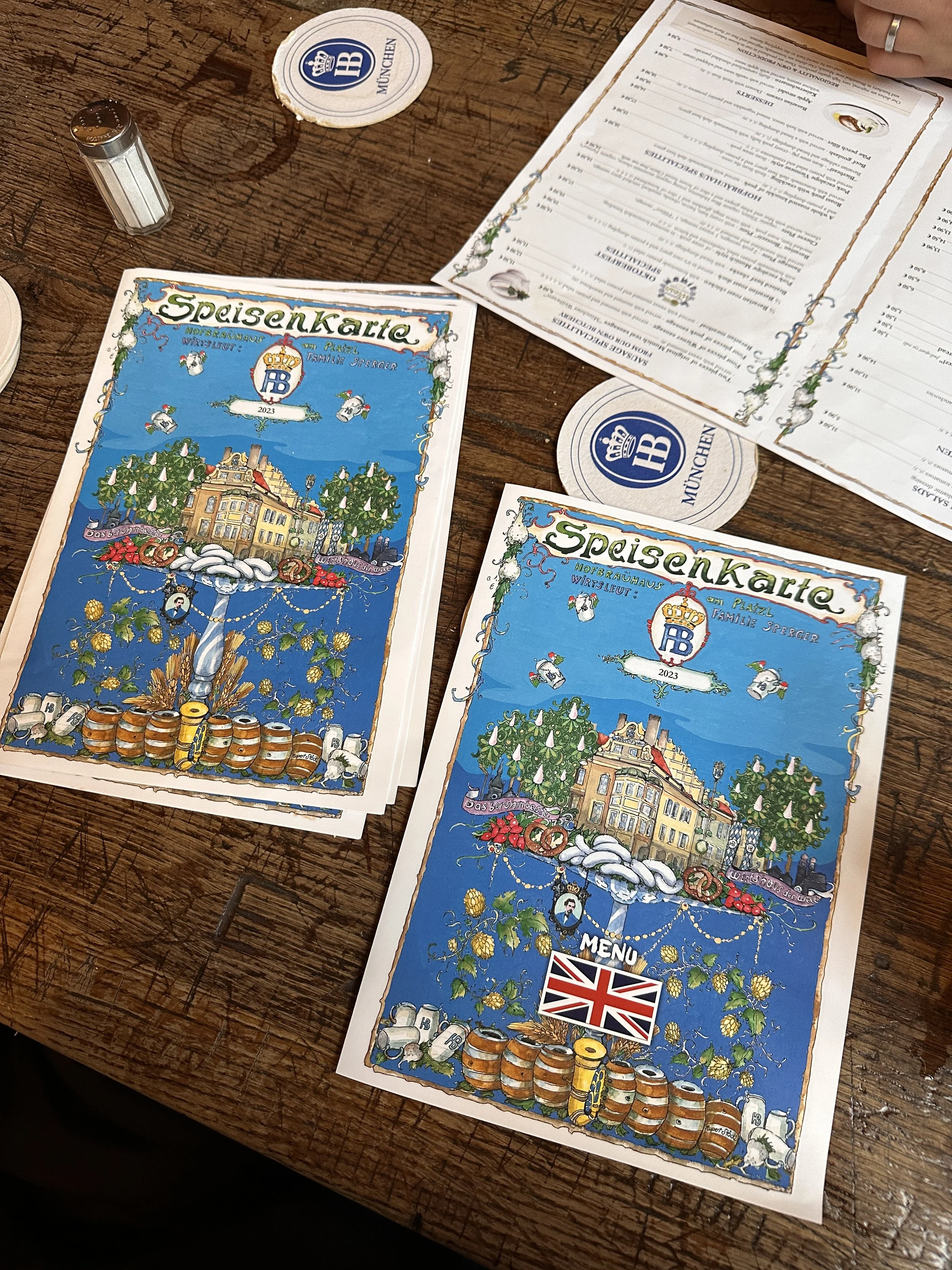 Hofbräuhaus Menu