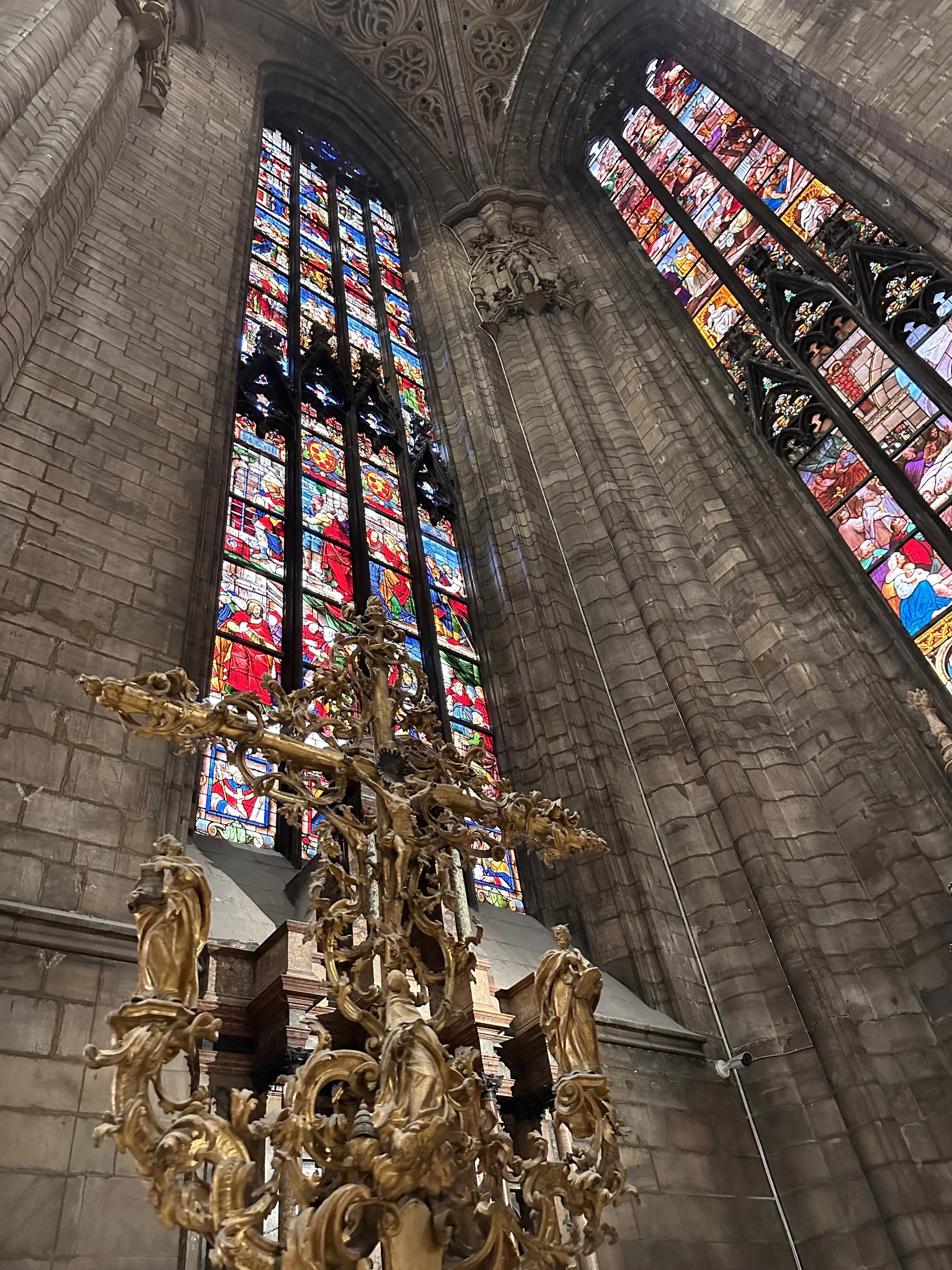 Gold Statue in Milano Duomo
