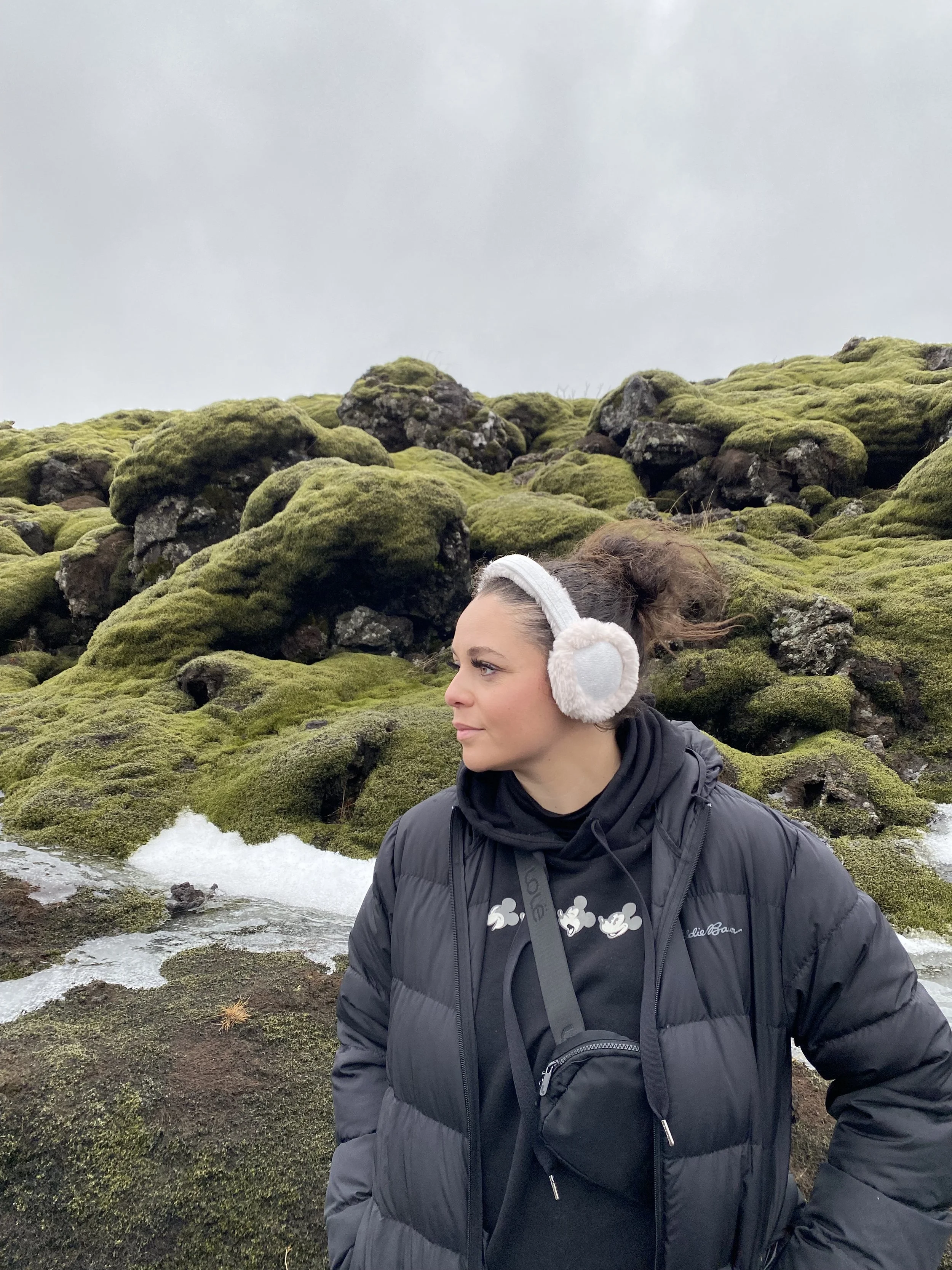 Shauny at Lava Fields, Iceland