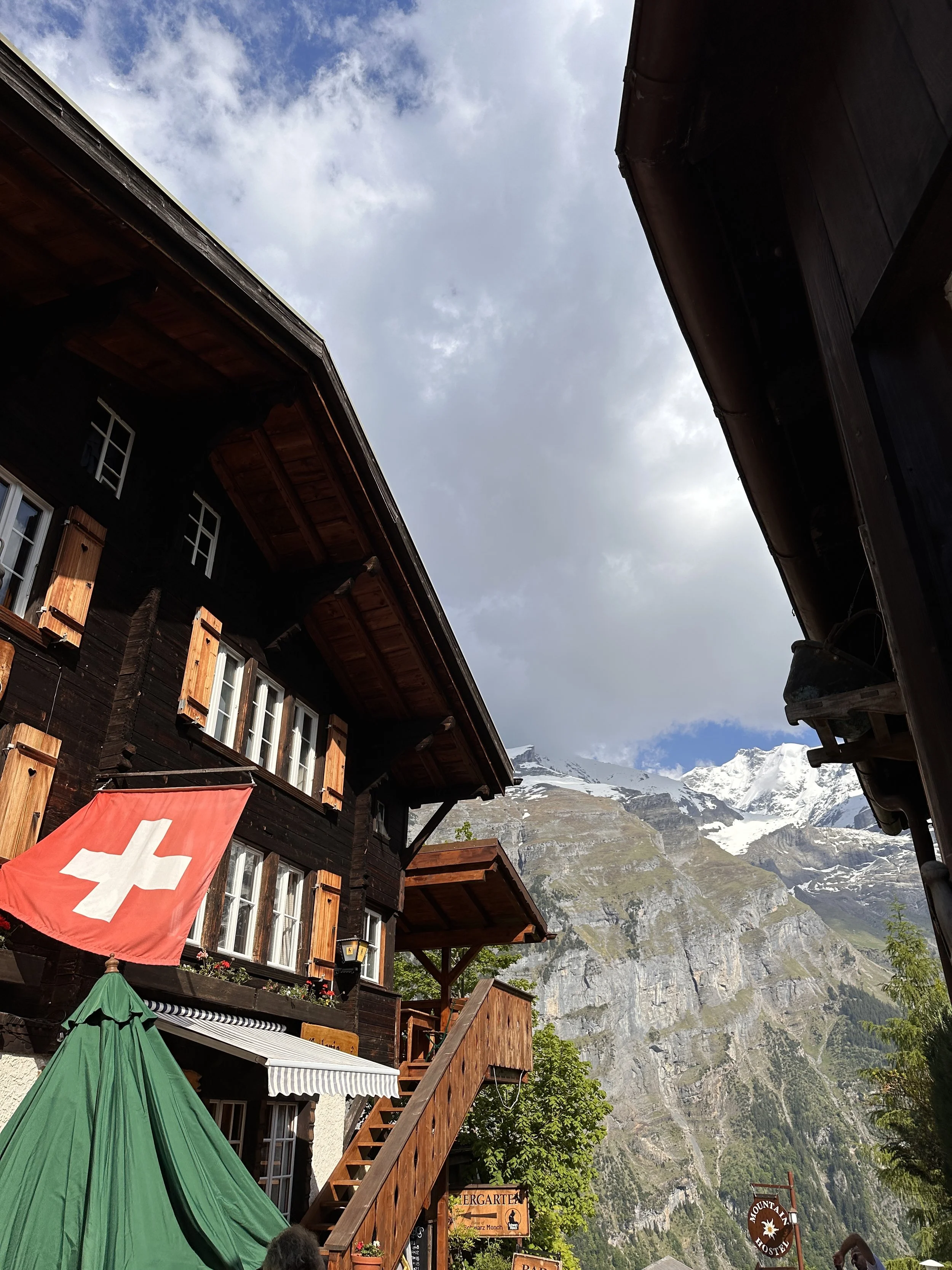 Building with Swiss Flag