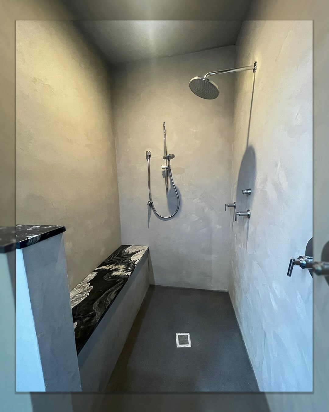 A few years ago we finished this full Tadelakt shower and bath space - we recently returned to give it a refresh as the home prepares to hit the market. 

One of the best things about natural lime plaster is that it can be revived and maintained over