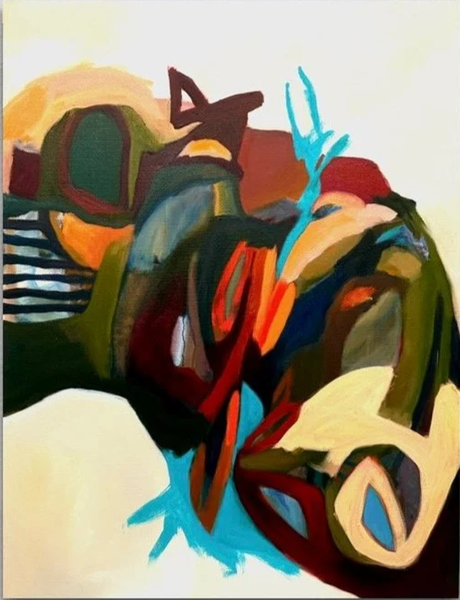 UNTITLED, 2022-25, oil on canvas, 30 x 40 inches
