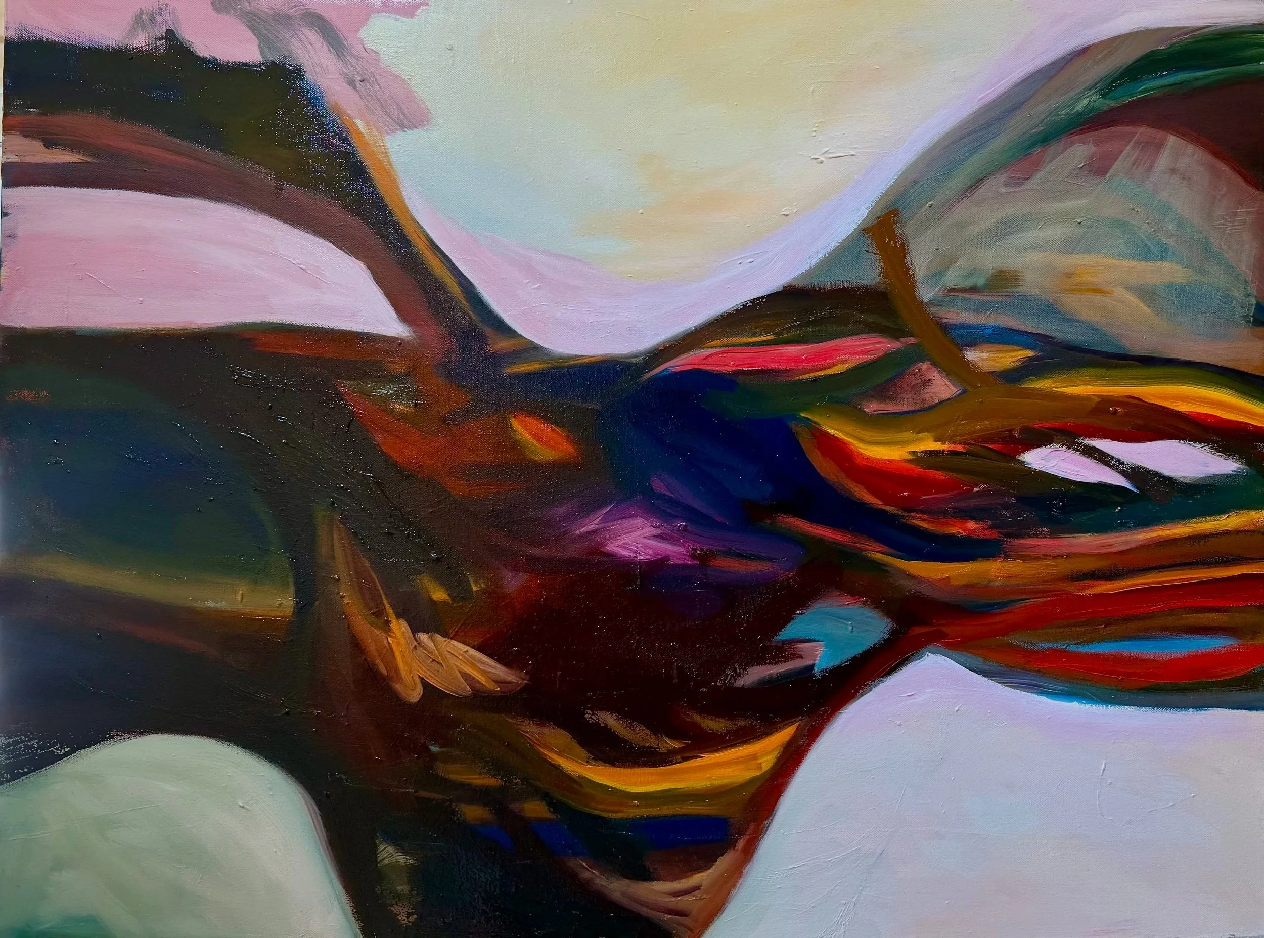 UNTITLED, 2025, oil on canvas, 30 x 40 inches