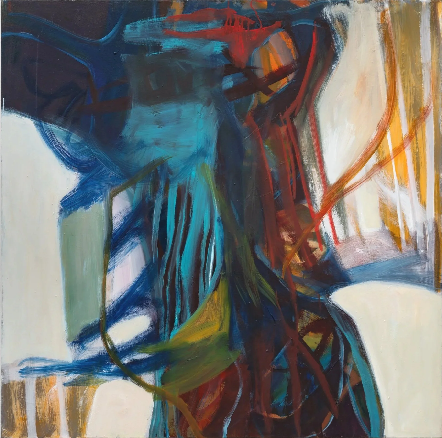 UNTITLED, 2025, oil on vas,  36 x 36 inches