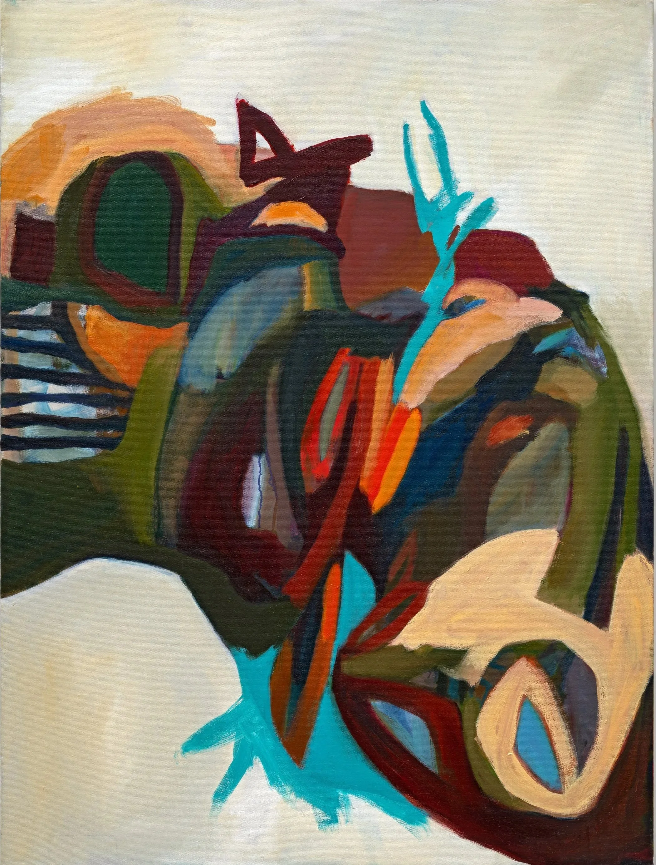 ALL THE PRETTY COLORS... 2025, oil on canvas, 40 x 30 inches