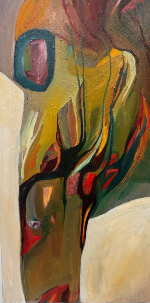 UNTITLED, 2026, oil on canvas, 48 x 24 inches