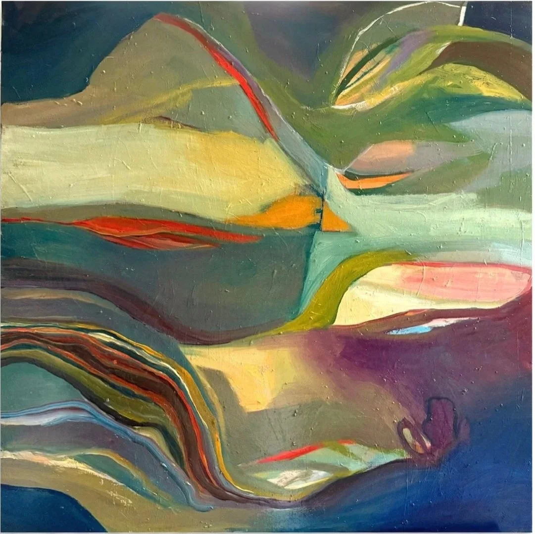 WHILE WE WERE SLEEPING....., 2026, oil on canvas, 36 x 36 inches