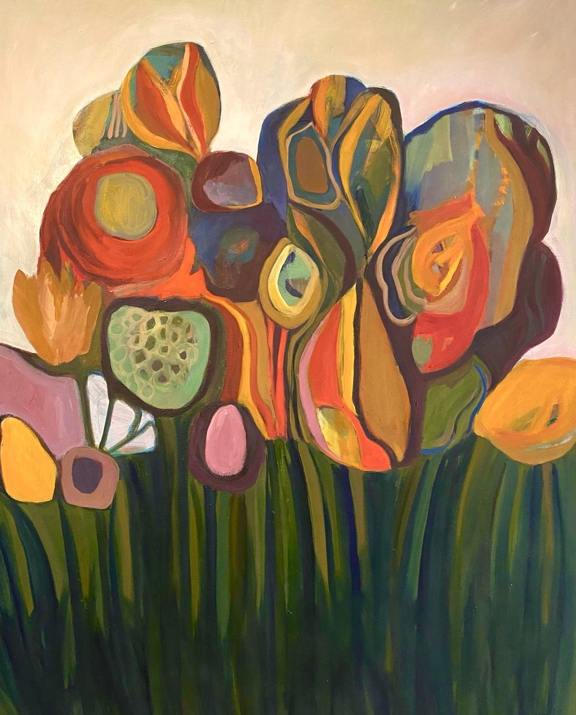 Garden Party, 2023, oil on canvas, 30 x 40 inches (SOLD)