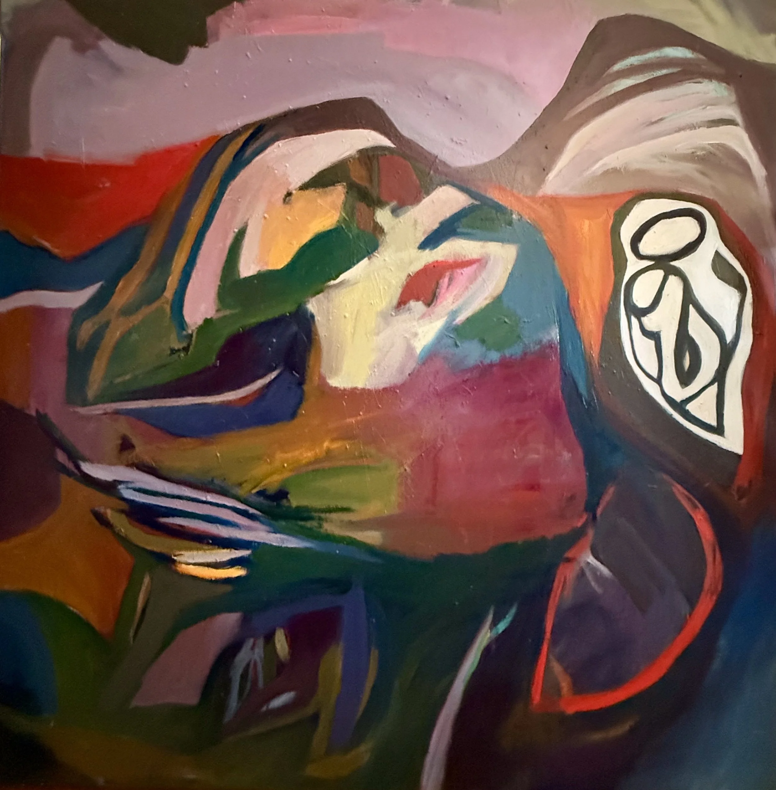 A FLEETING MOMENT IN TIME.. 2026, oil on canvas, 48 x 48 inches