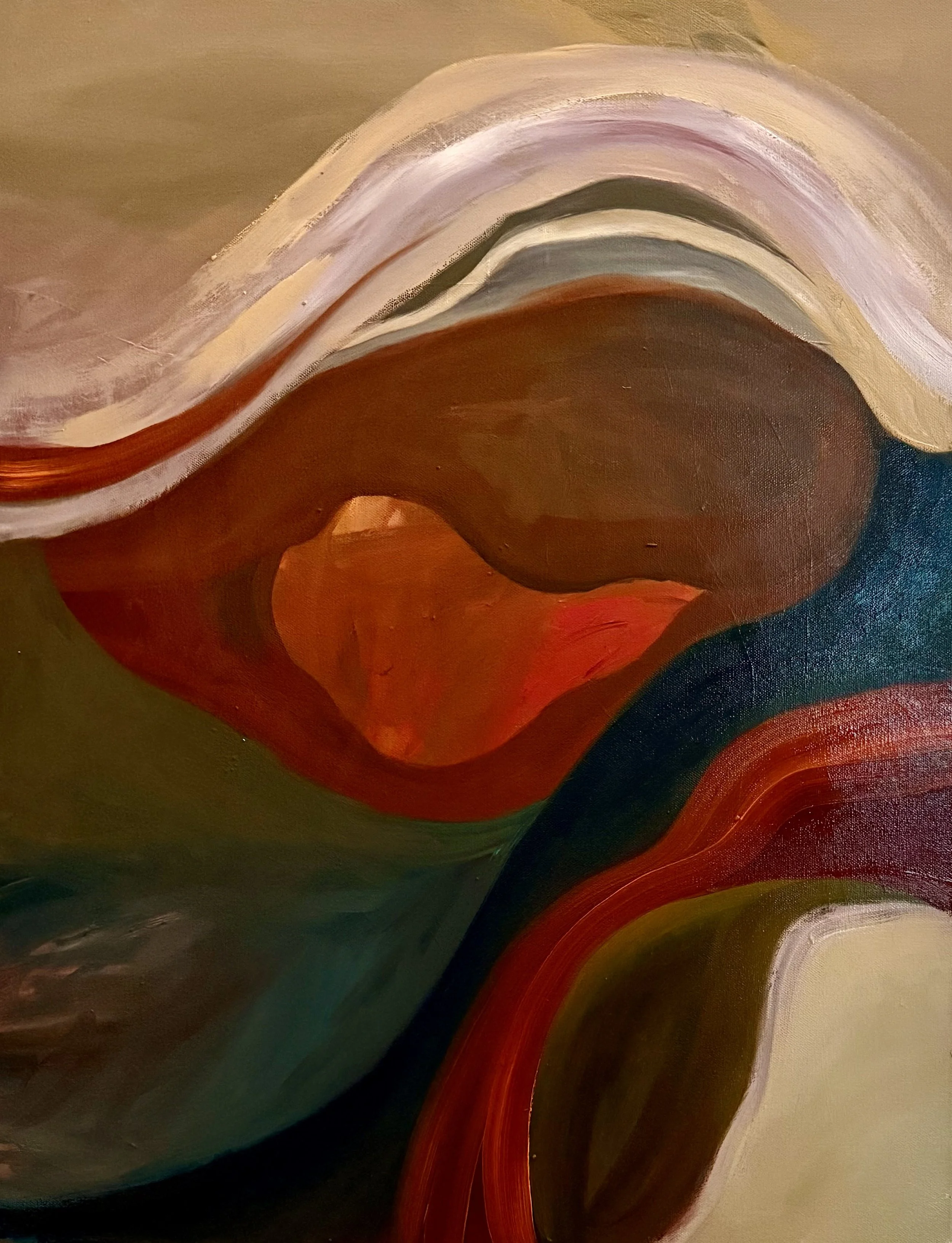 Sunrise/Sunset, 2025, oil on canvas, 30 x 24 inches