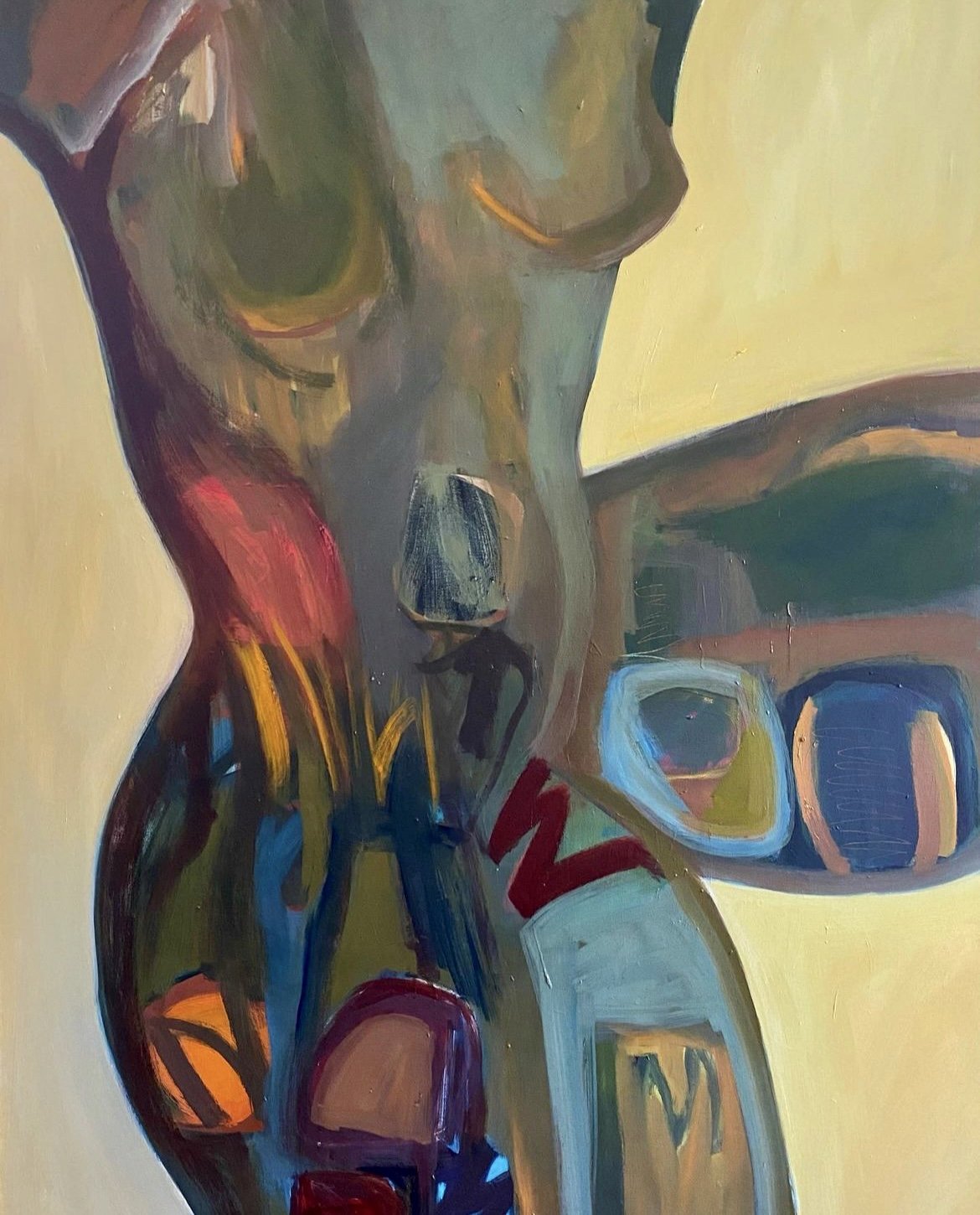 Fighting Cancer, 2022, oil on canvas, 30 x 40 inches