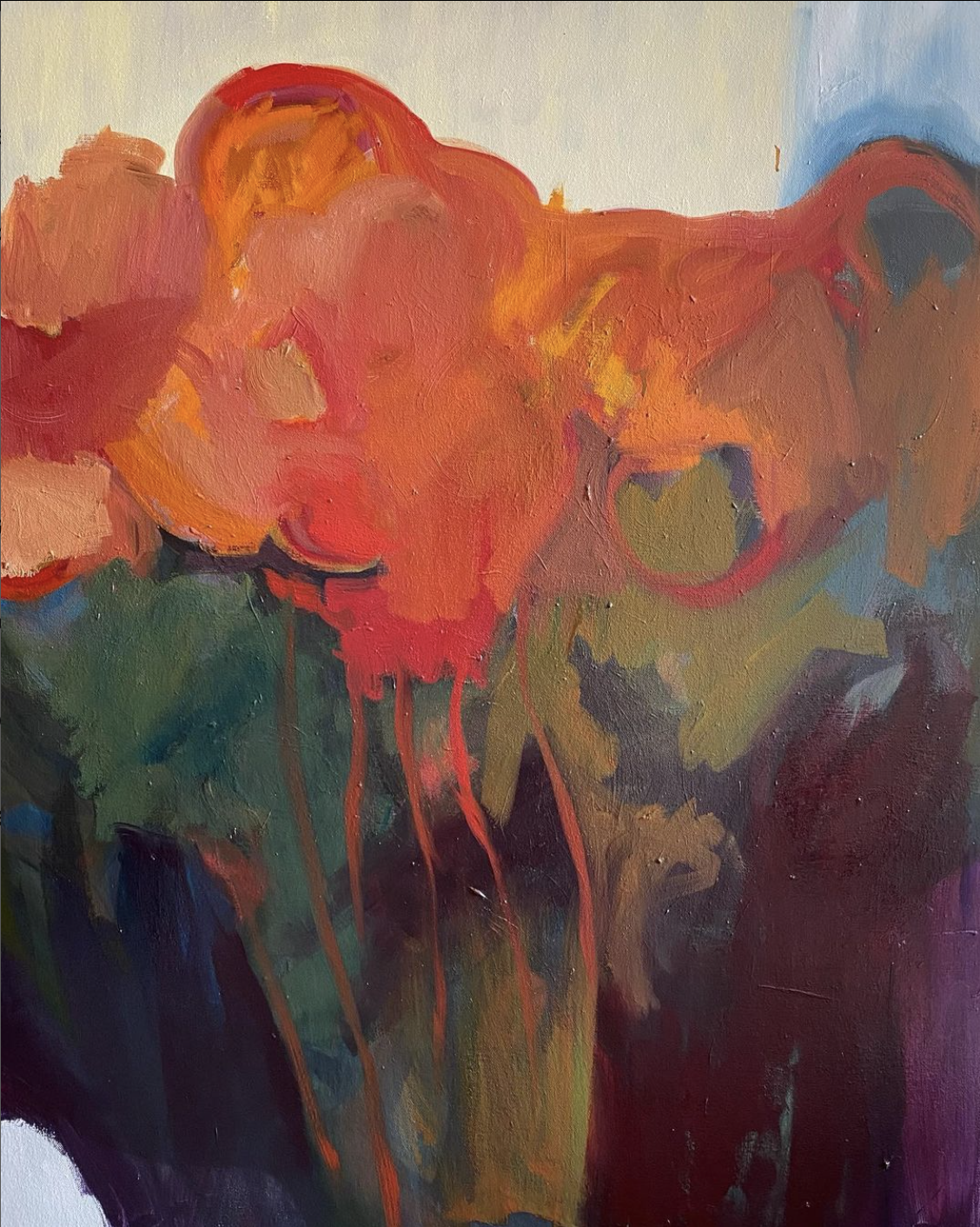 Untitled, 2022-2023, oil on canvas, 30 x 40 inches