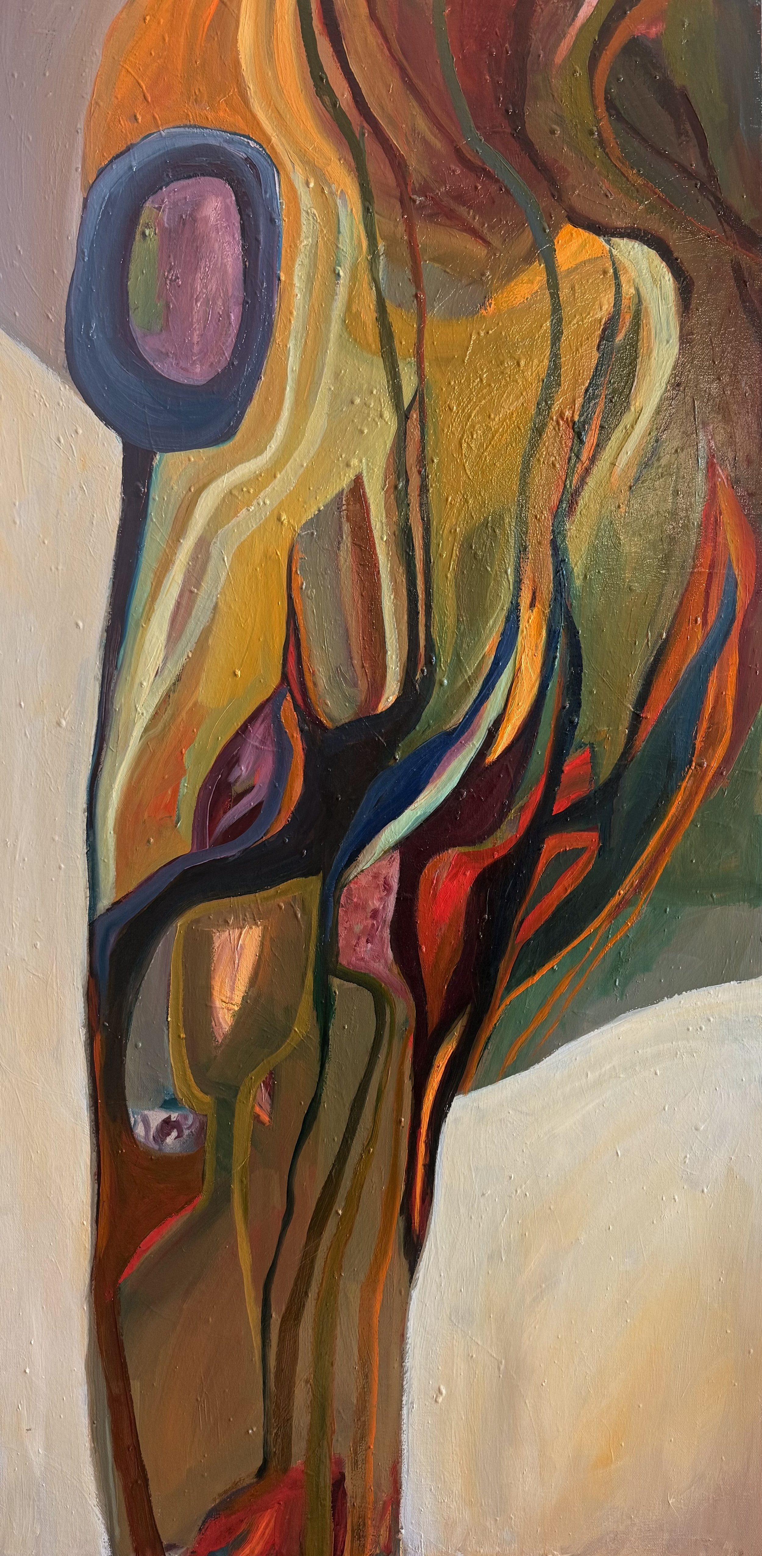 UNTITLED, 2026, oil on canvas, 48 x 24 inches