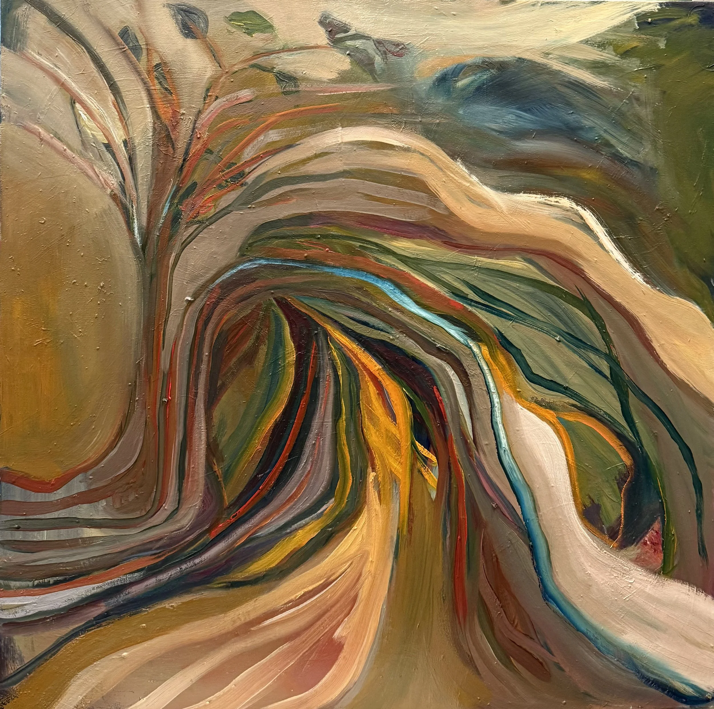 And then it was gone..., 2026, oil on canvas, 30 x 30 inches