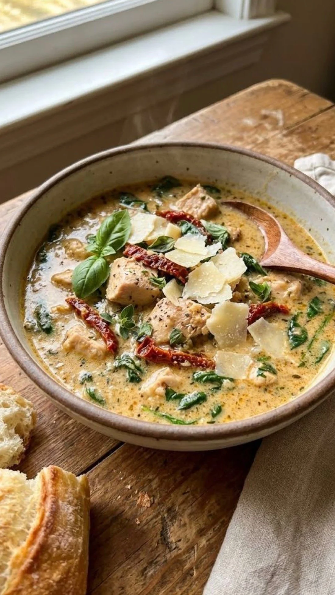Creamy Tuscan Chicken Soup