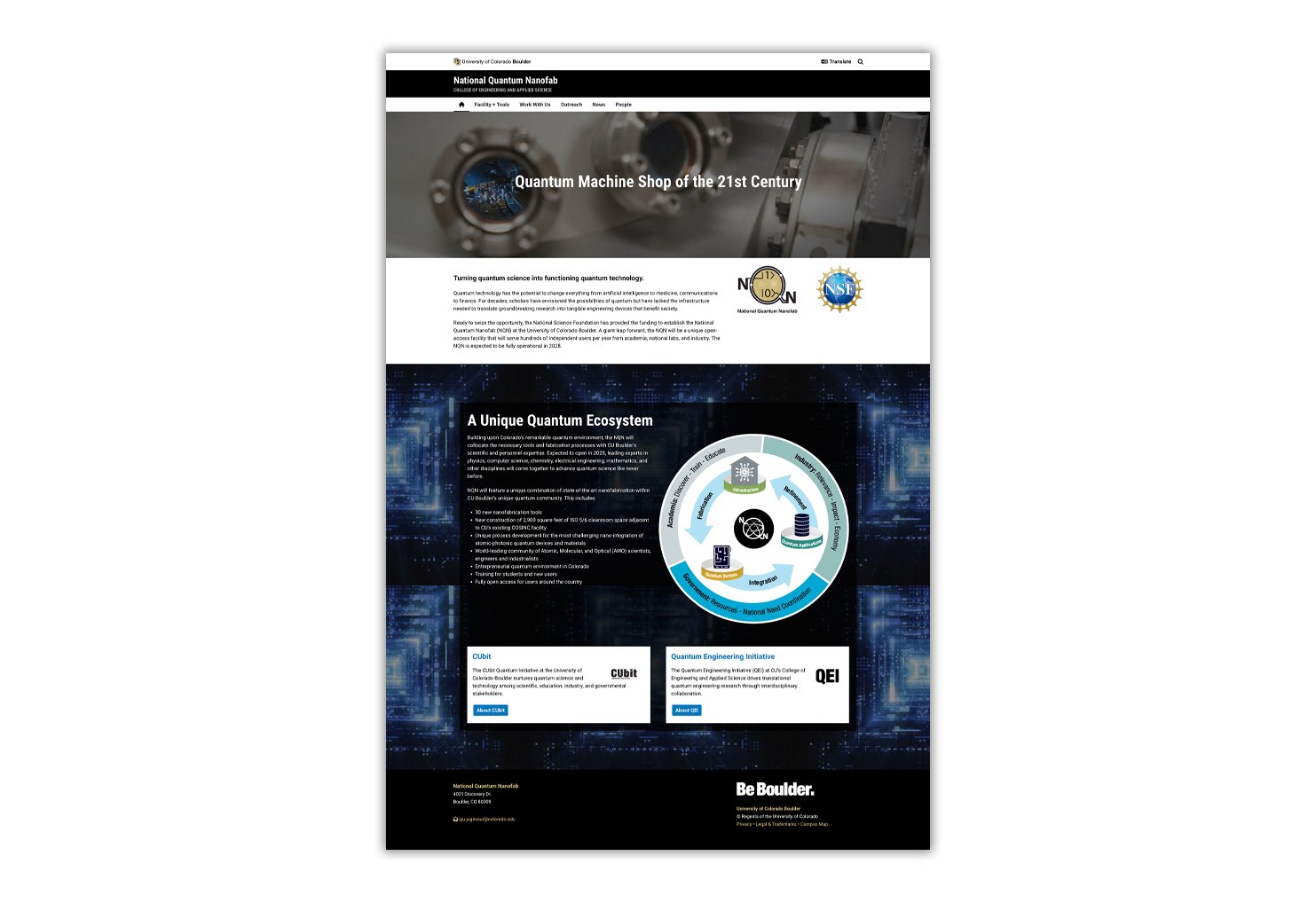National Quantum Nanofab Website