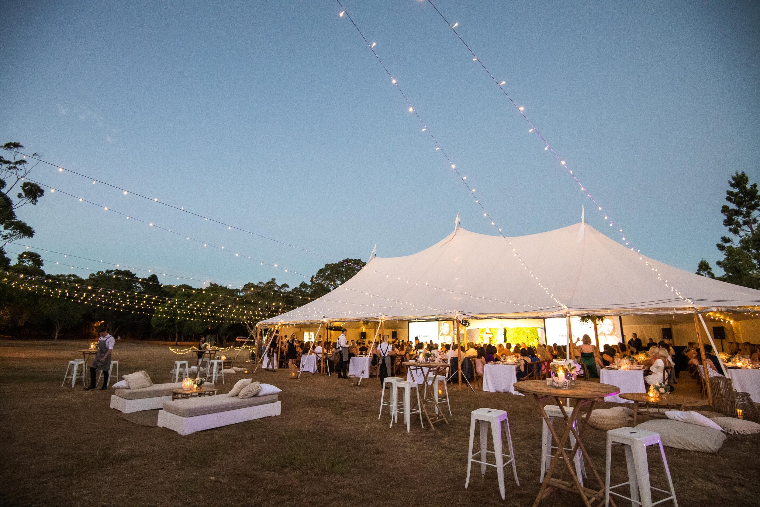 Corporate Gala Tipi Yurt Lights