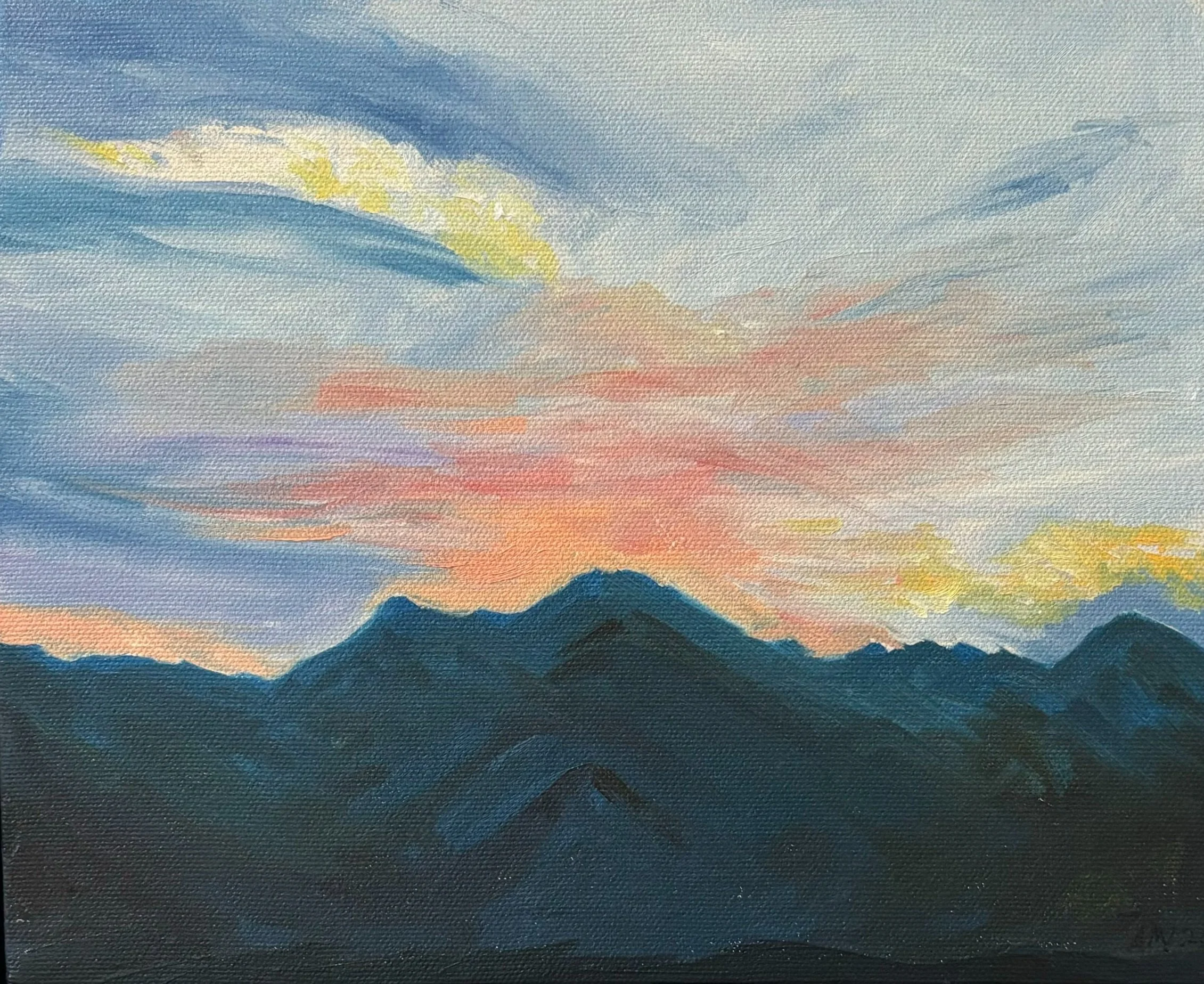 McDowell Mountains oil on canvas