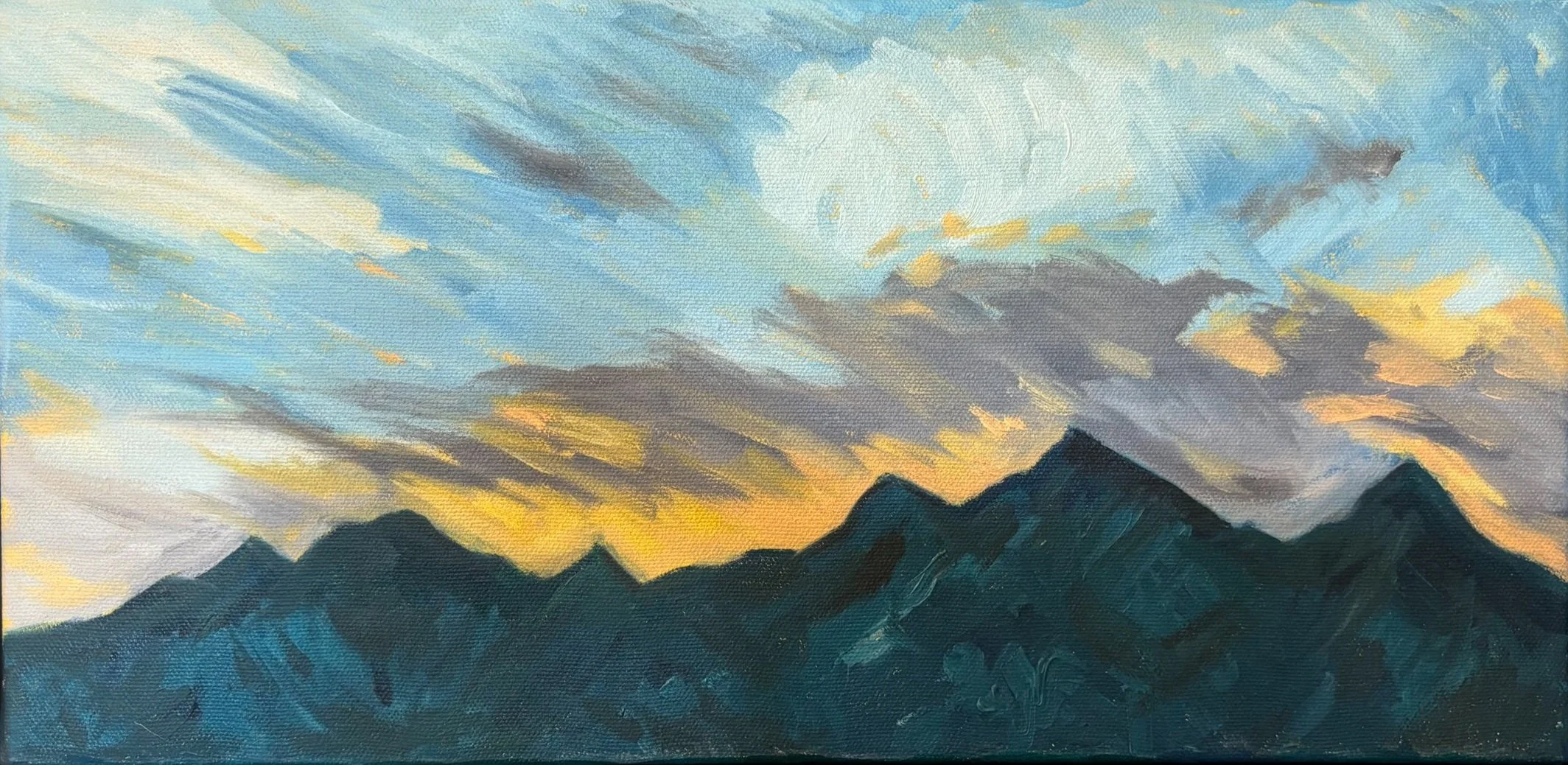 McDowell Mountains oil on canvas