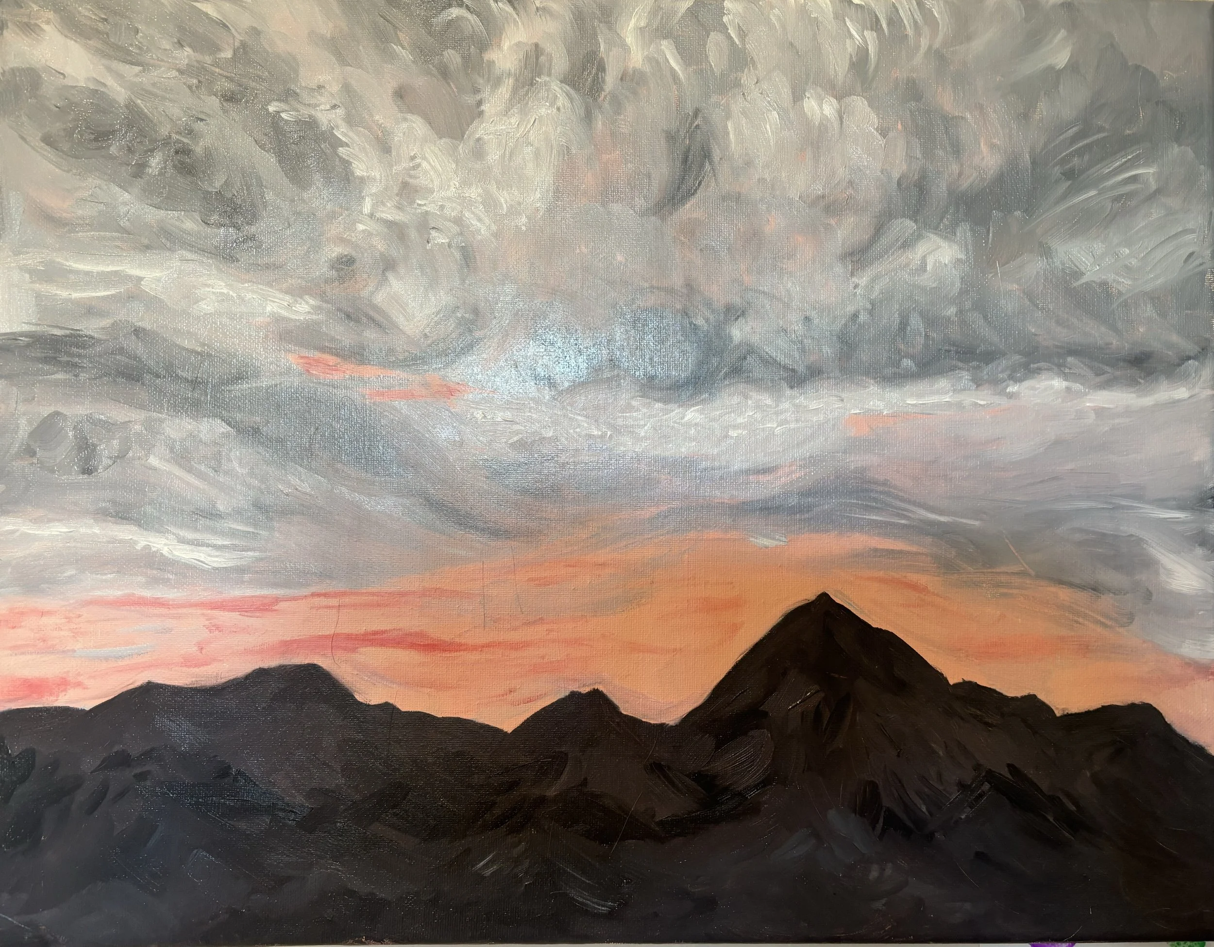 McDowell Mountains oil on canvas