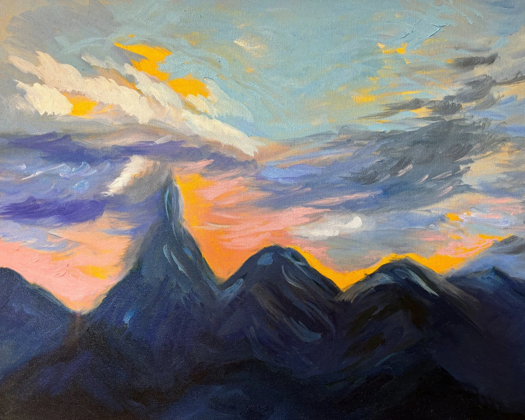 McDowell Mountains oil on canvas