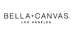 BELLA+CANVAS apparel brand logo featuring minimalist text and plus sign
