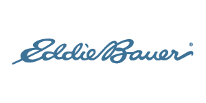 Eddie Bauer outdoor apparel brand logo in classic script typography