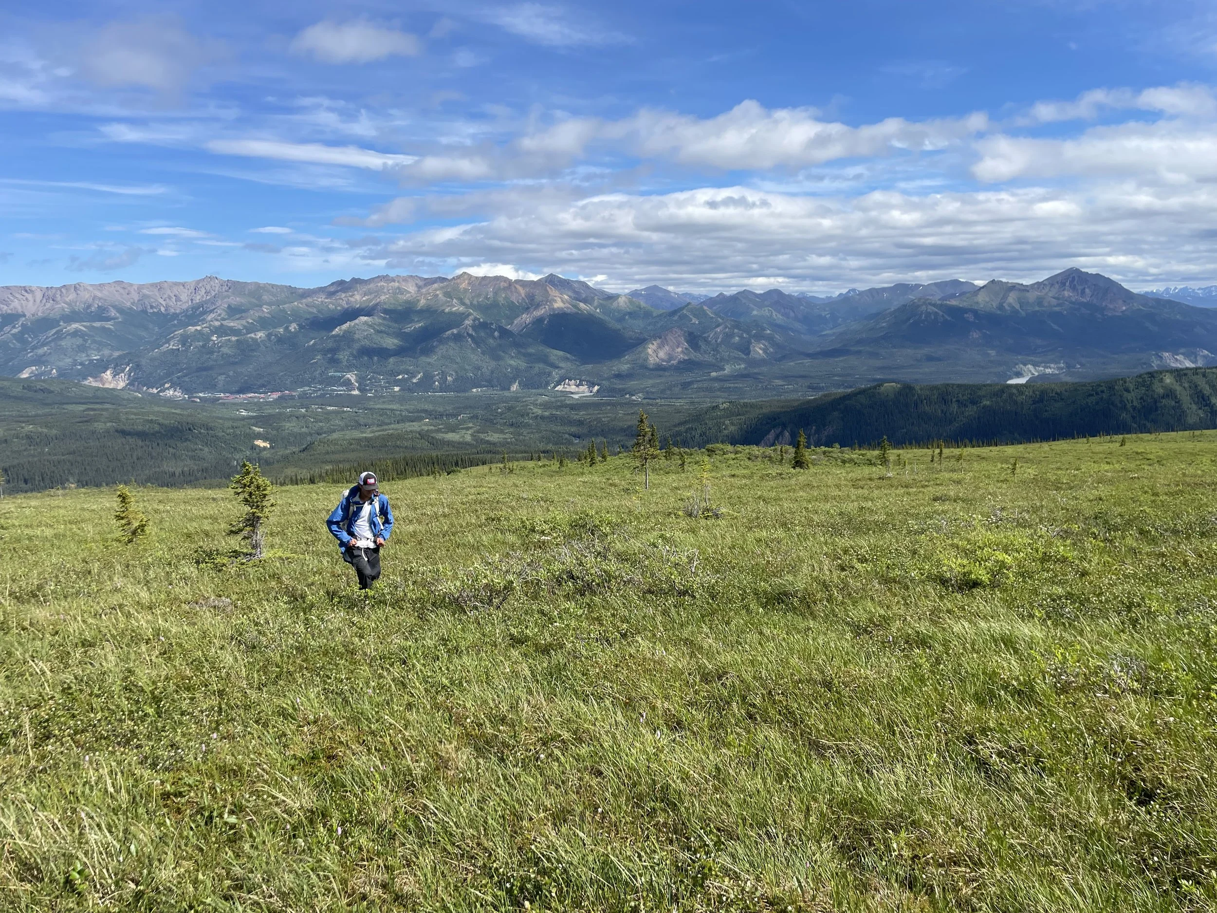 Jordan Allen using his natural navigation skills.