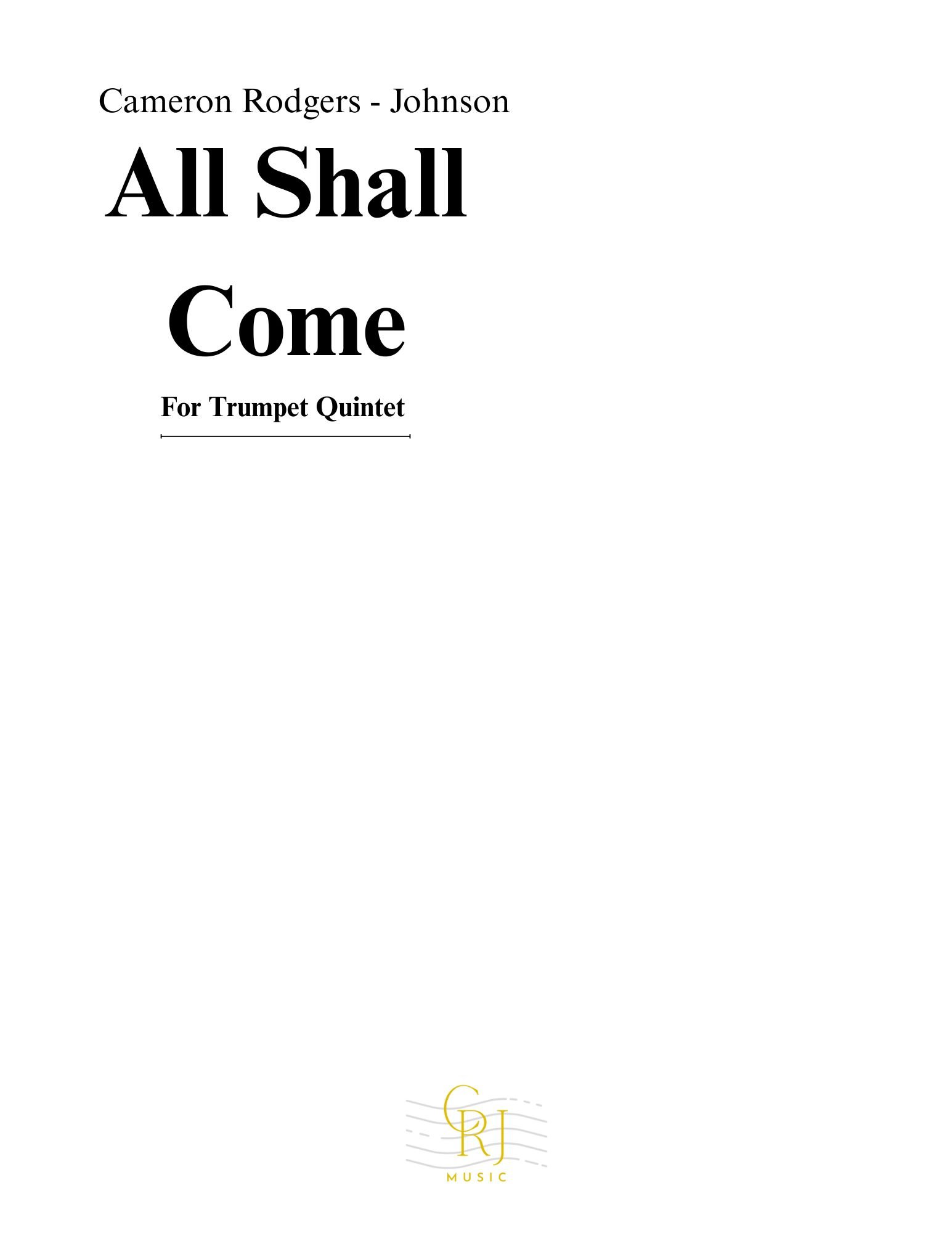 All Shall Come