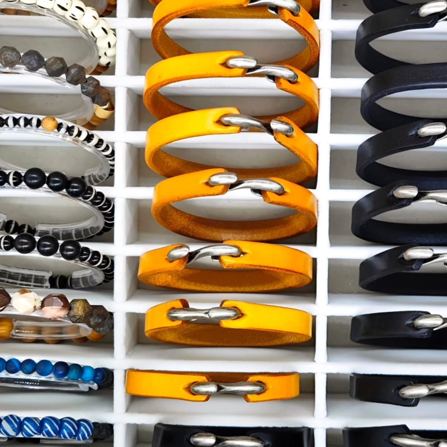 Unisex collection*

Strength and style know no gender. Introducing our bracelets for him, her, them, and you. 
.
.
.
#UnisexDesign #InclusiveFashion MinimalistJewelry #EverydayWear #StackableBracelets