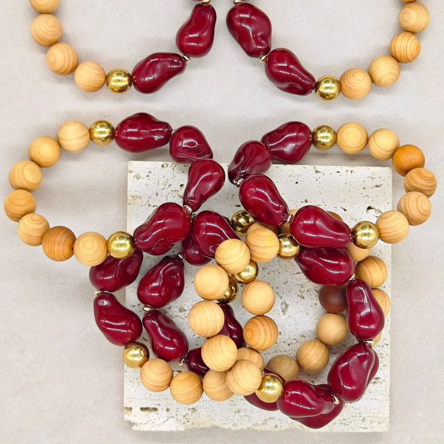 New* Glass
Mood: Rich, deep, and endlessly chic. 
.
.
.
#BraceletStack #BohoChic #JewelryInspo #DarkAcademiaAesthetic