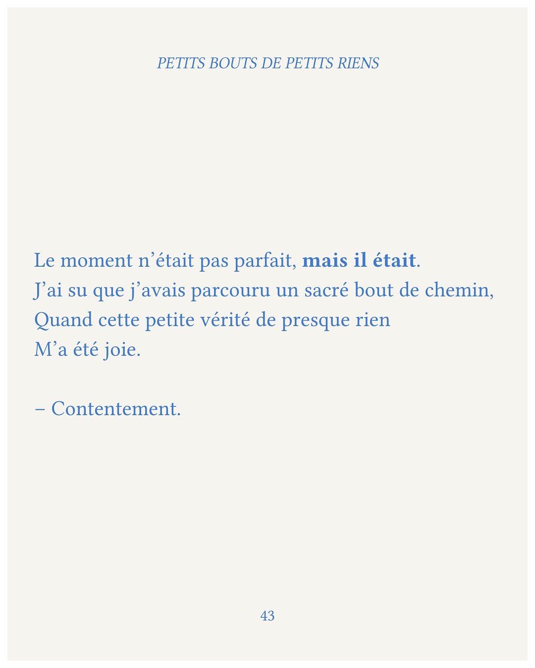 🥛 contentement &ndash; page 43.