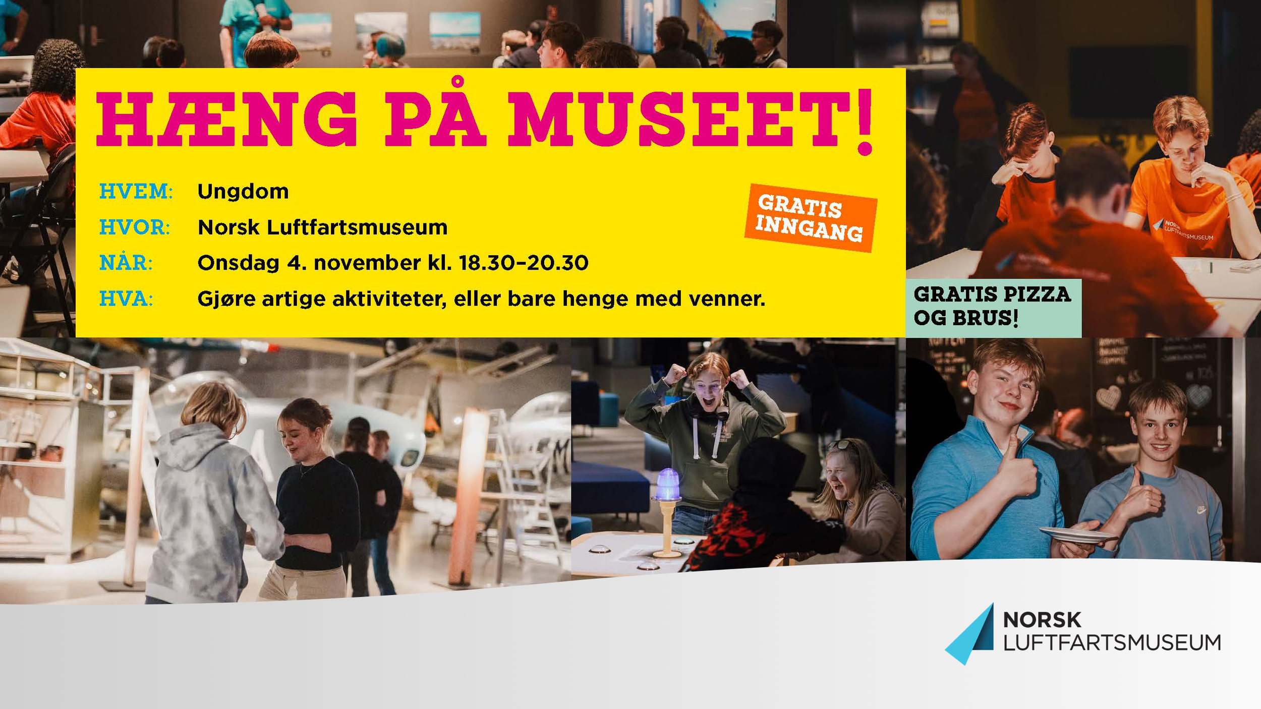 UNGDOMSARRANGEMENT: Hæng på museet!