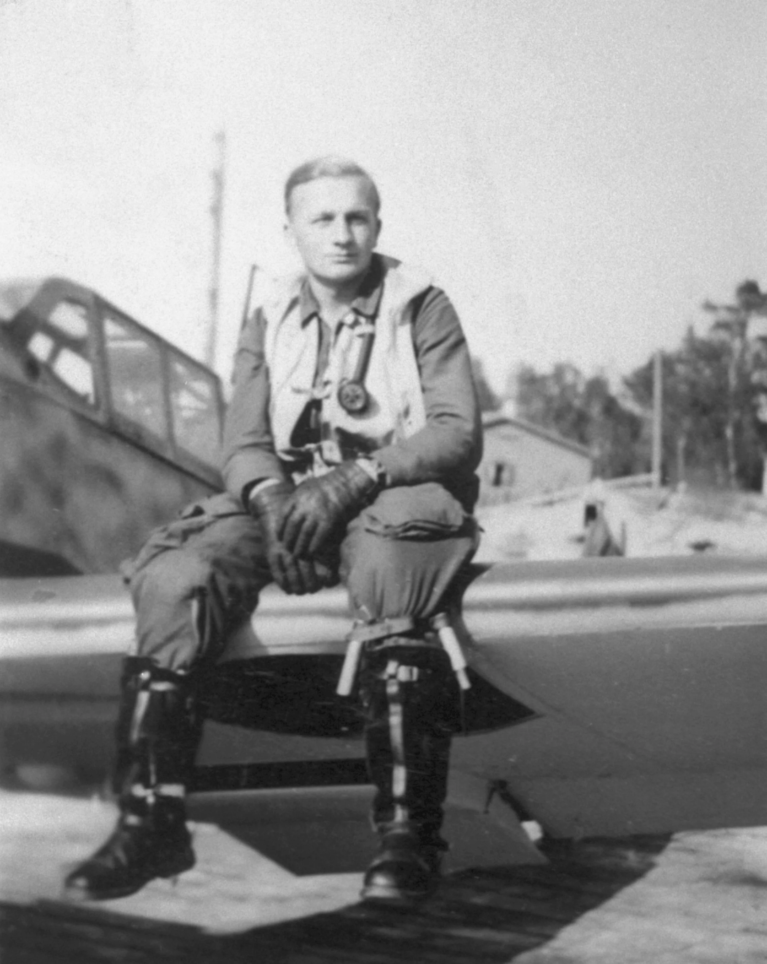 Piloten på Gul 3, Günter Seraphim. Foto: Foto: ukjent / ©www.luftwaffe.be