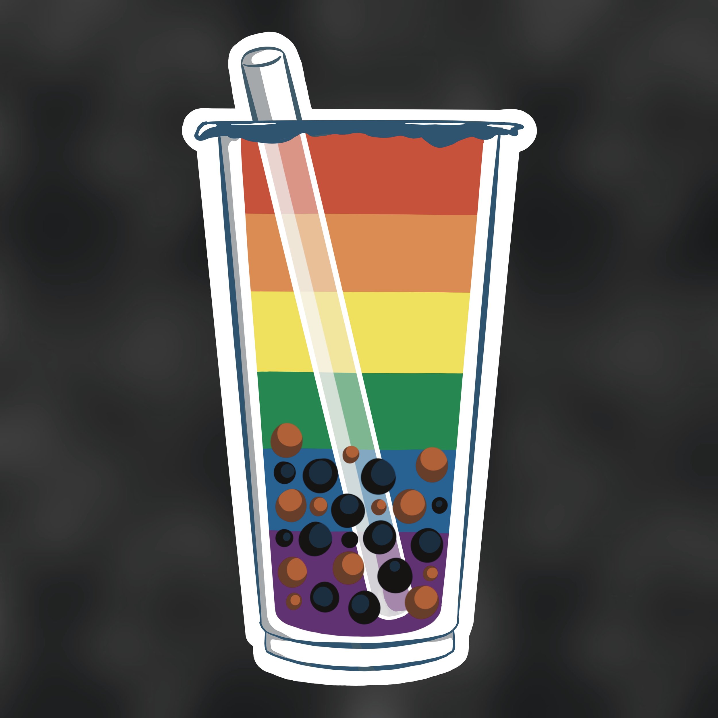 Sticker | LGBTea | Pride Rainbow