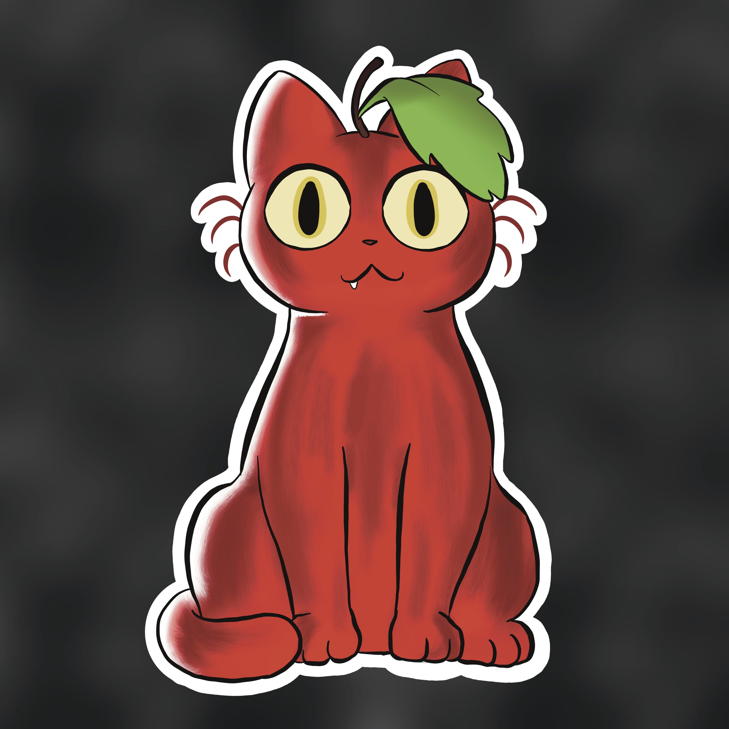 Sticker | Fruit Cats Series 2 | Apple