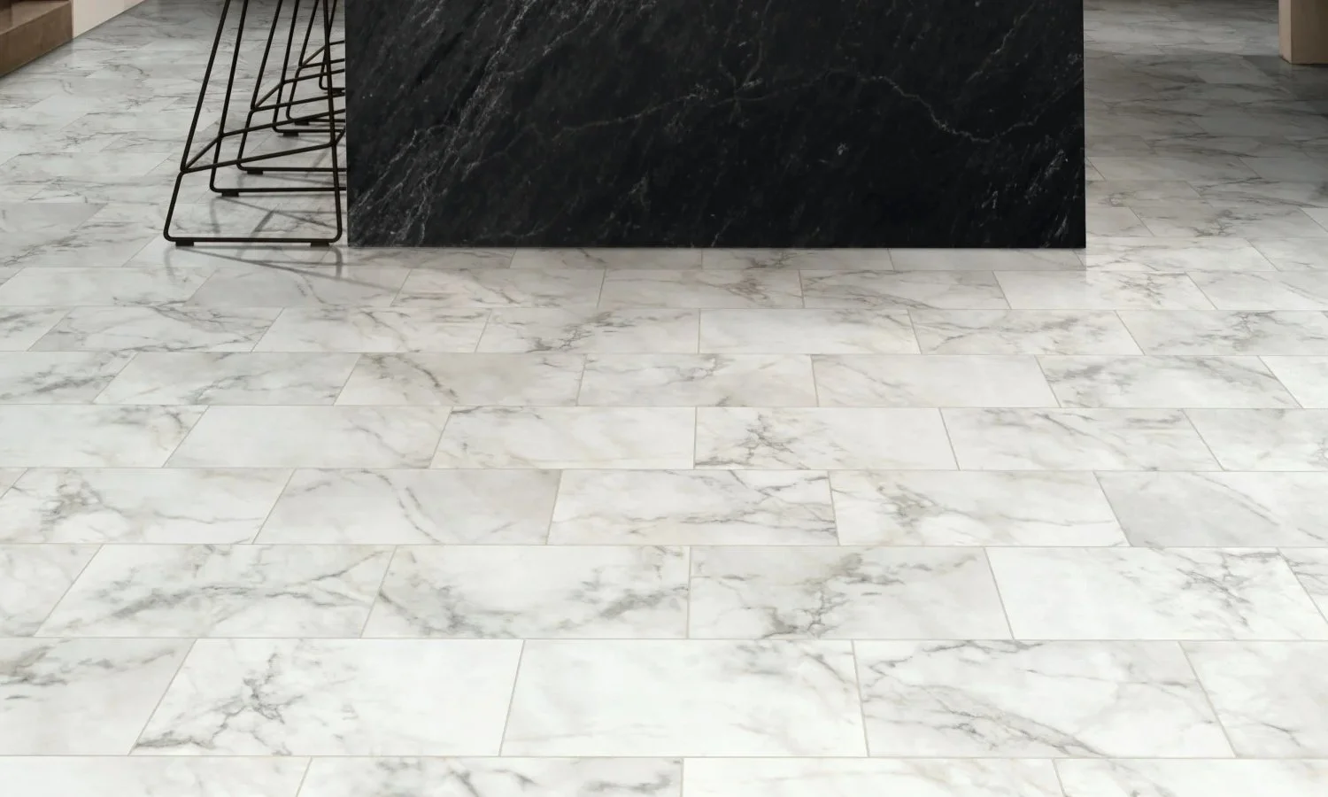 brick laid tiles