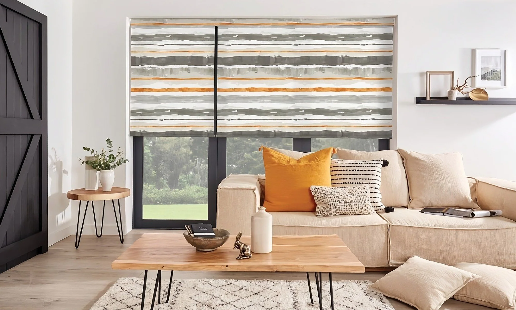 blinds in the living room