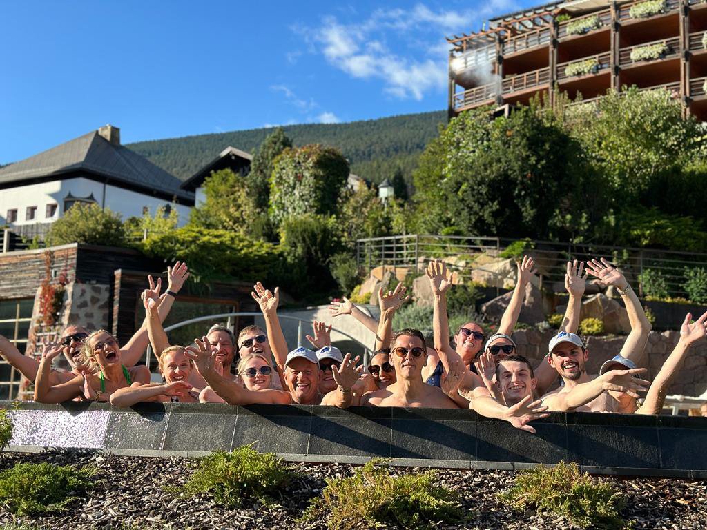 The Oakstone team in the Adler pool