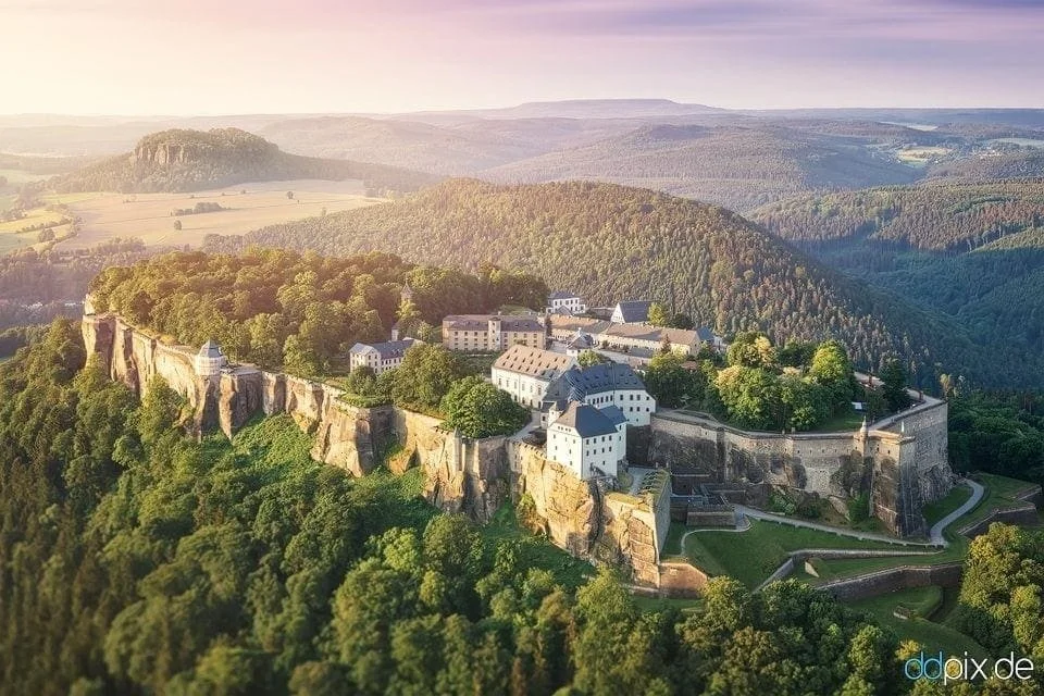Luftaufnahme Festung Königstein