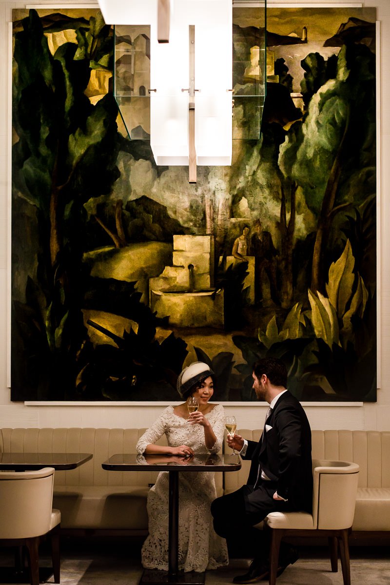 photo de couple à l'hôtel Lutétia paris rive gauche