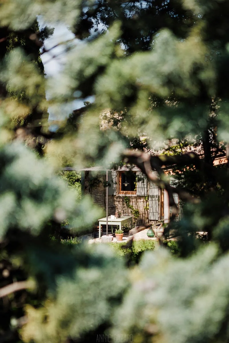 regard de photographe sur résidence secondaire en pleine nature