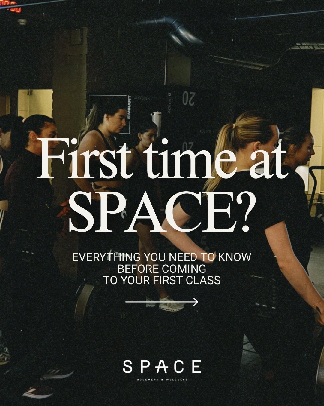 First time at SPACE? 🪐
Coming on your own? Wondering what to expect

You&rsquo;re in the right place.

Whether it&rsquo;s Sweat, Strength, Pilates or Build &amp; Burn, our coaches will guide you every step of the way and make sure you feel welcome f