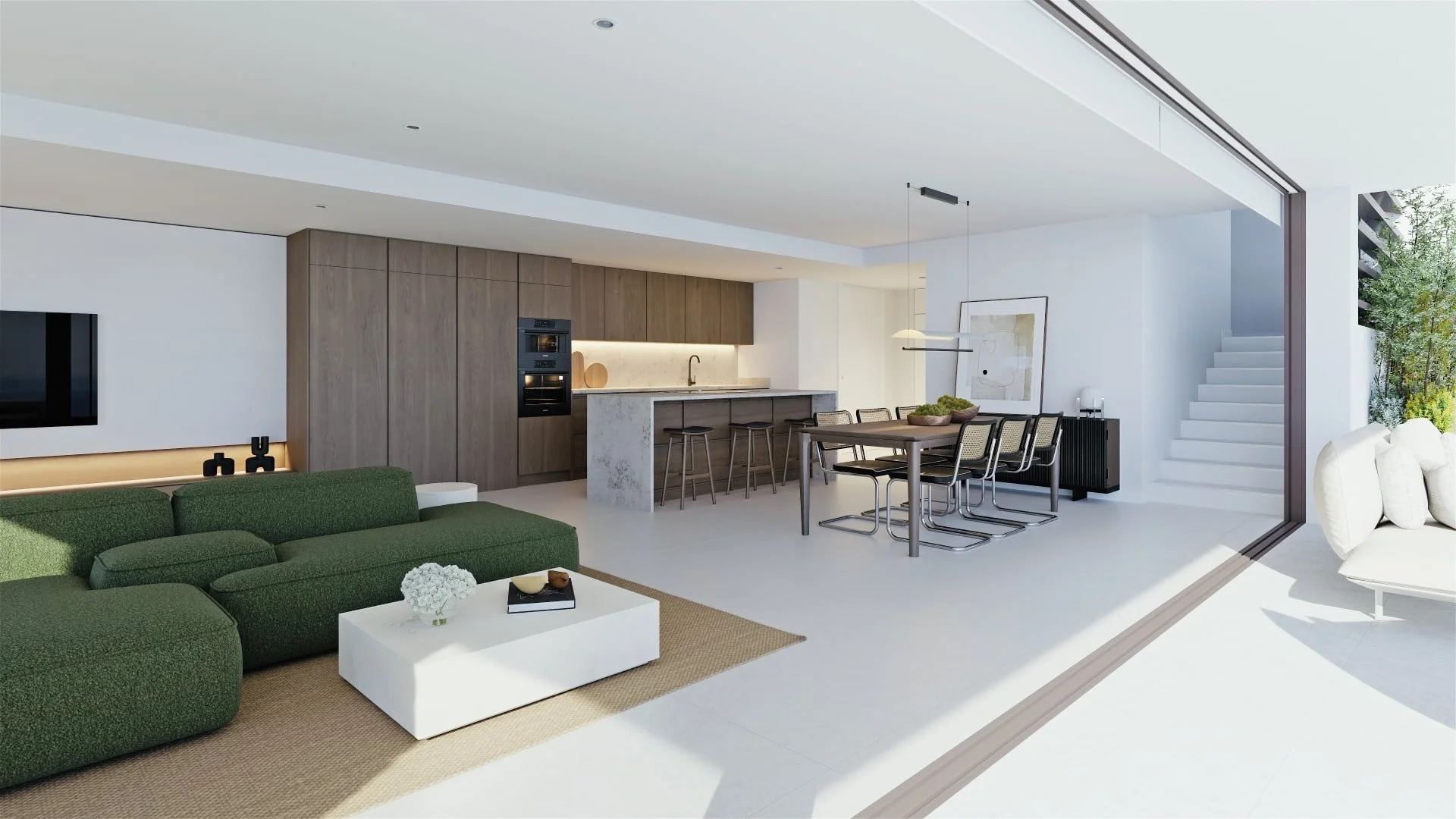 Altea contemporary villa with panoramic sea views